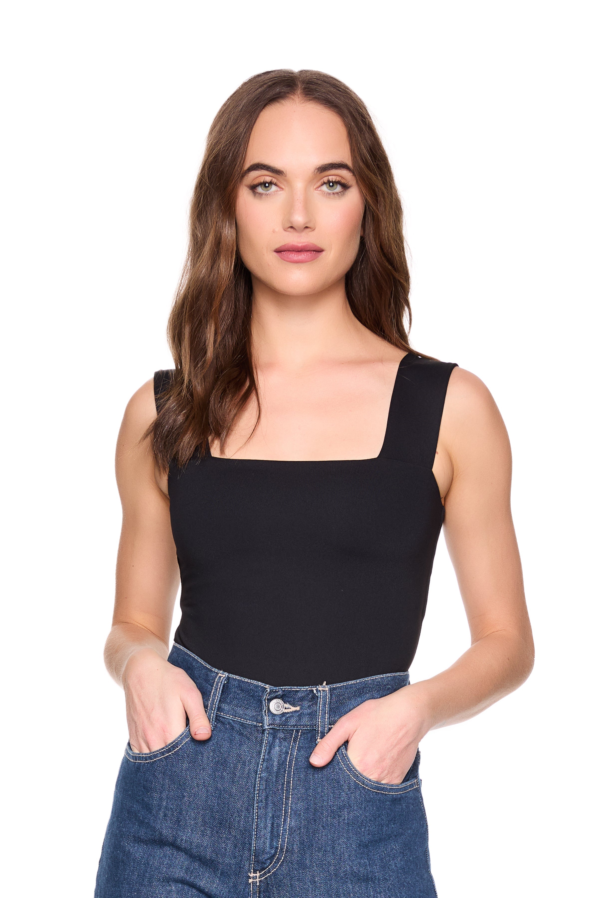 essential wide strap tank top