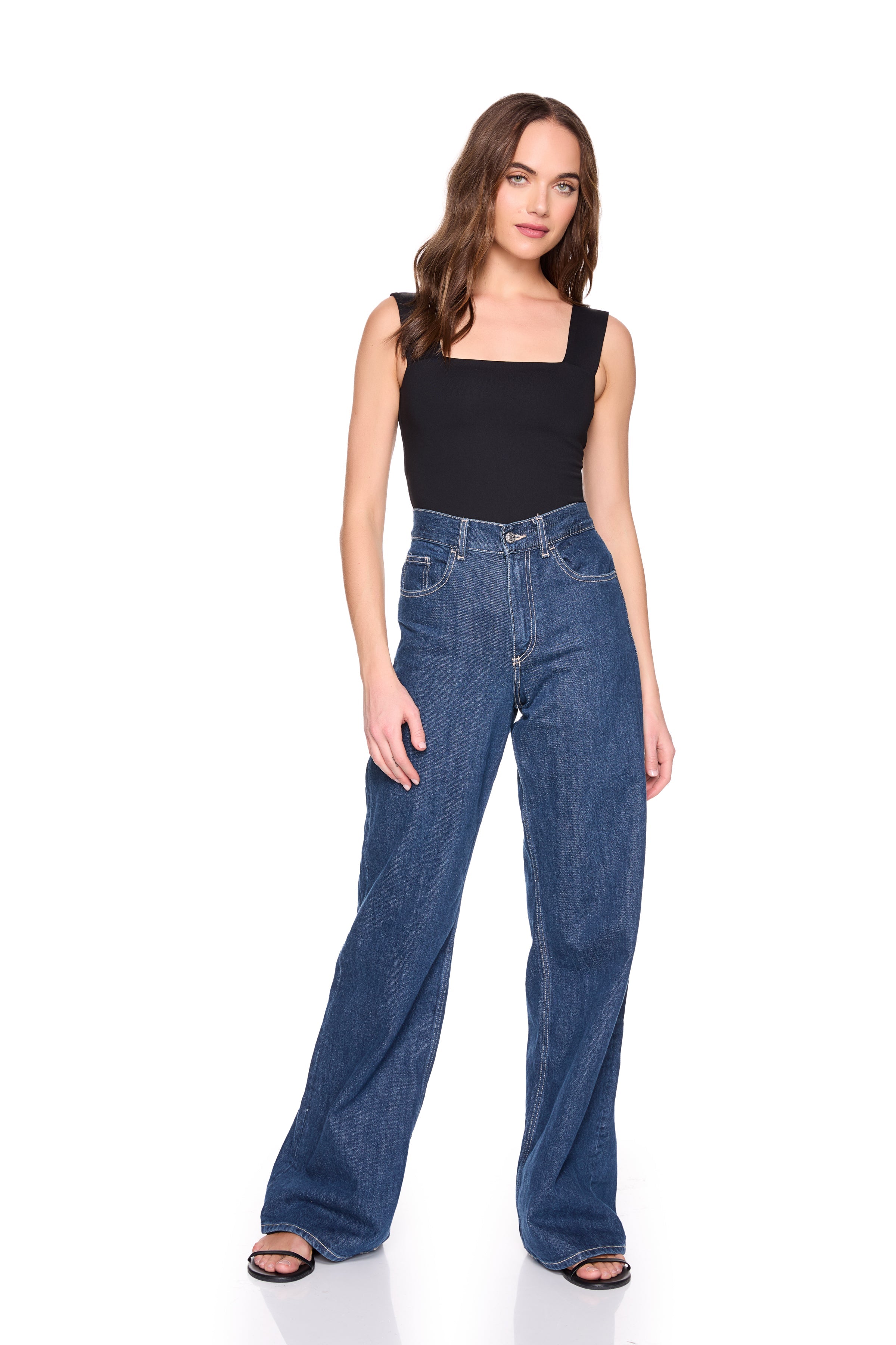 essential wide strap tank top