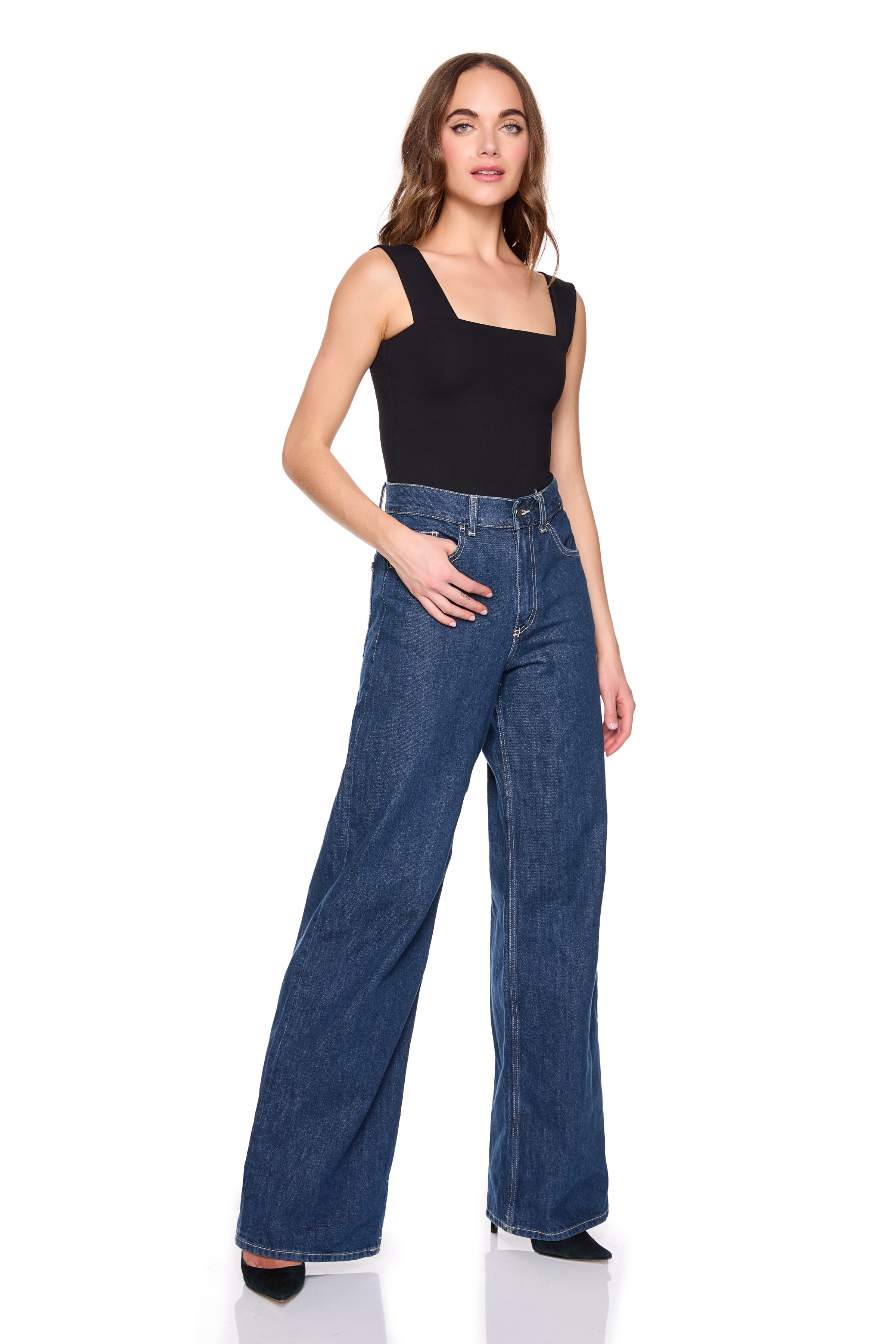 essential wide strap tank top