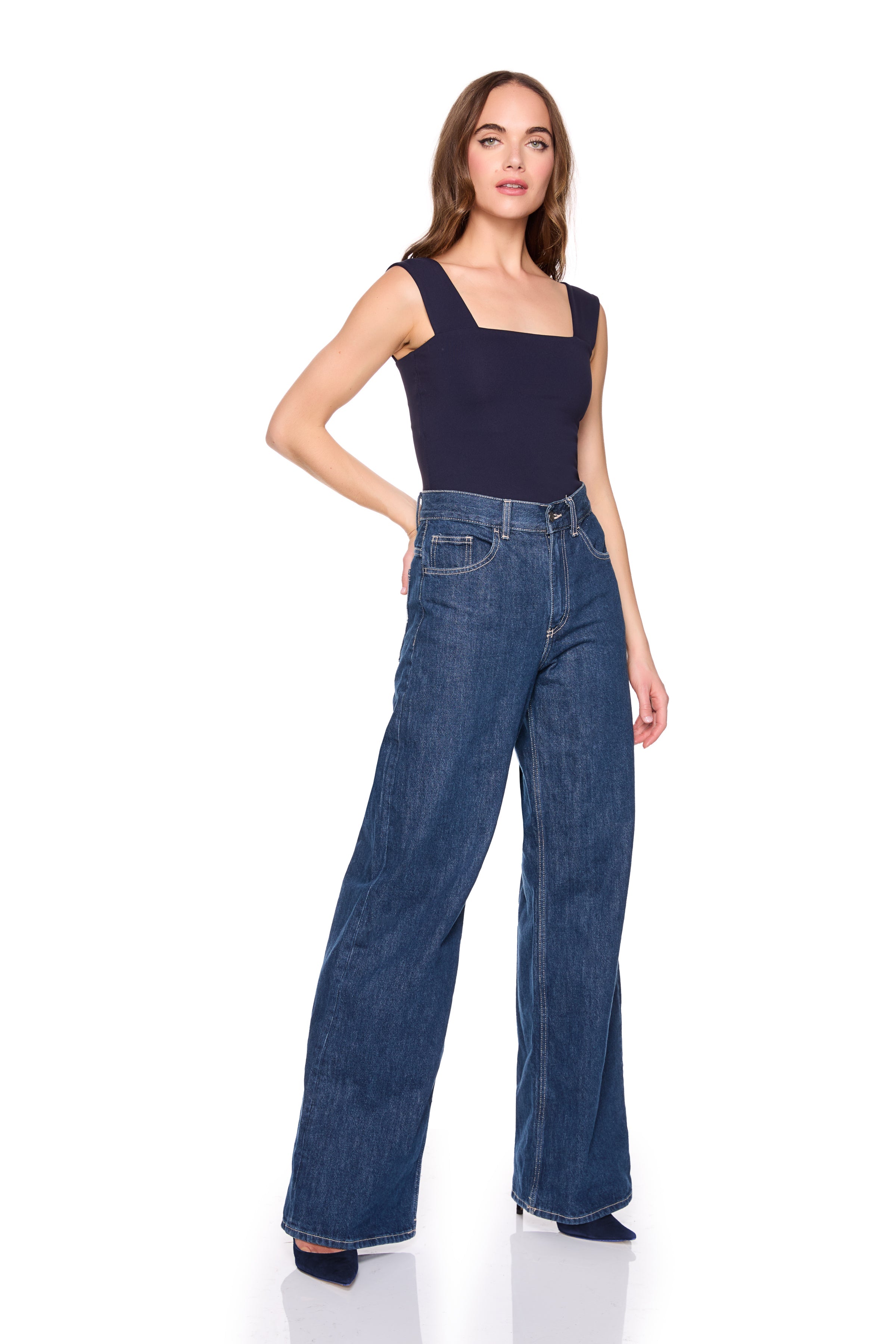 essential wide strap tank top