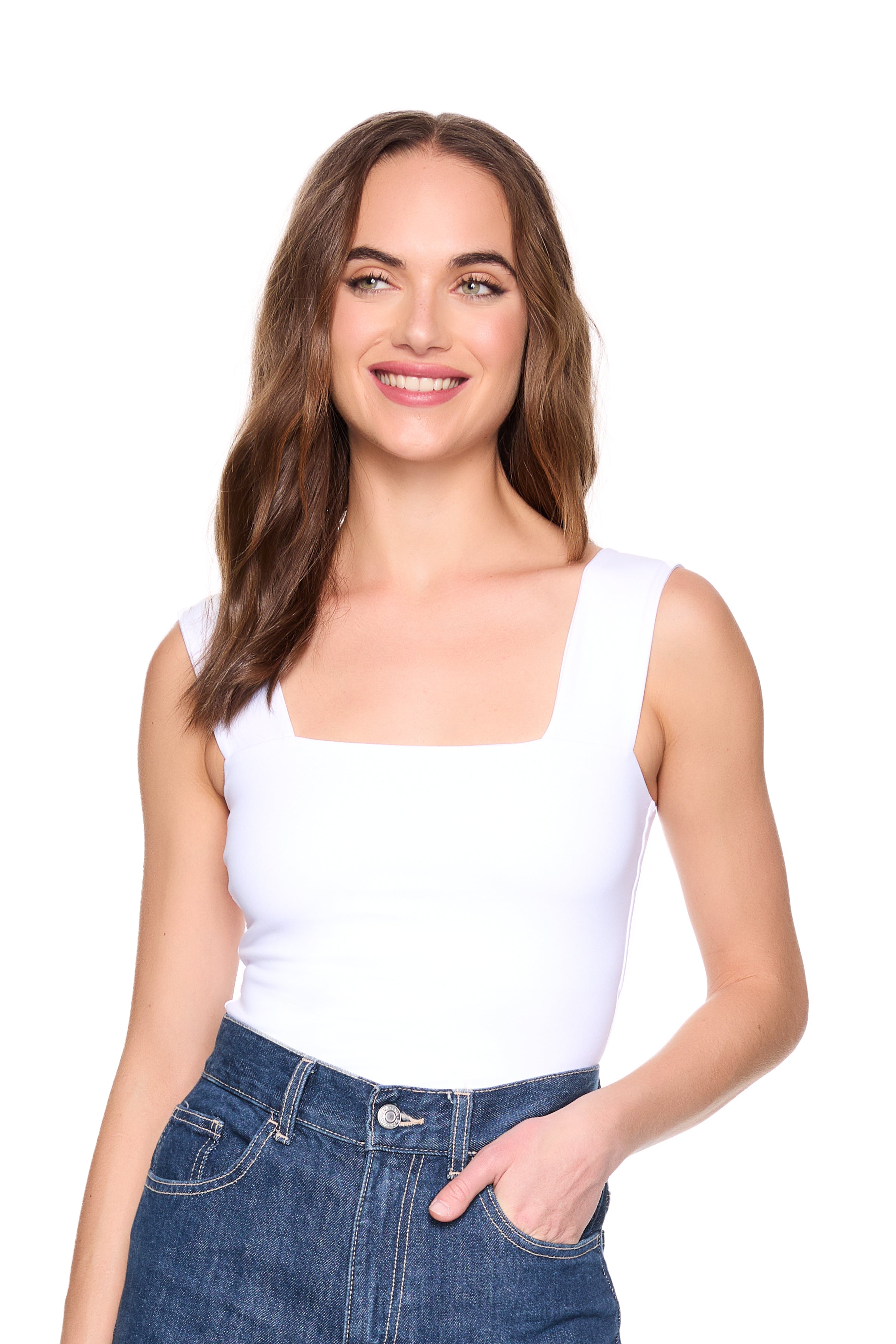 essential wide strap tank top