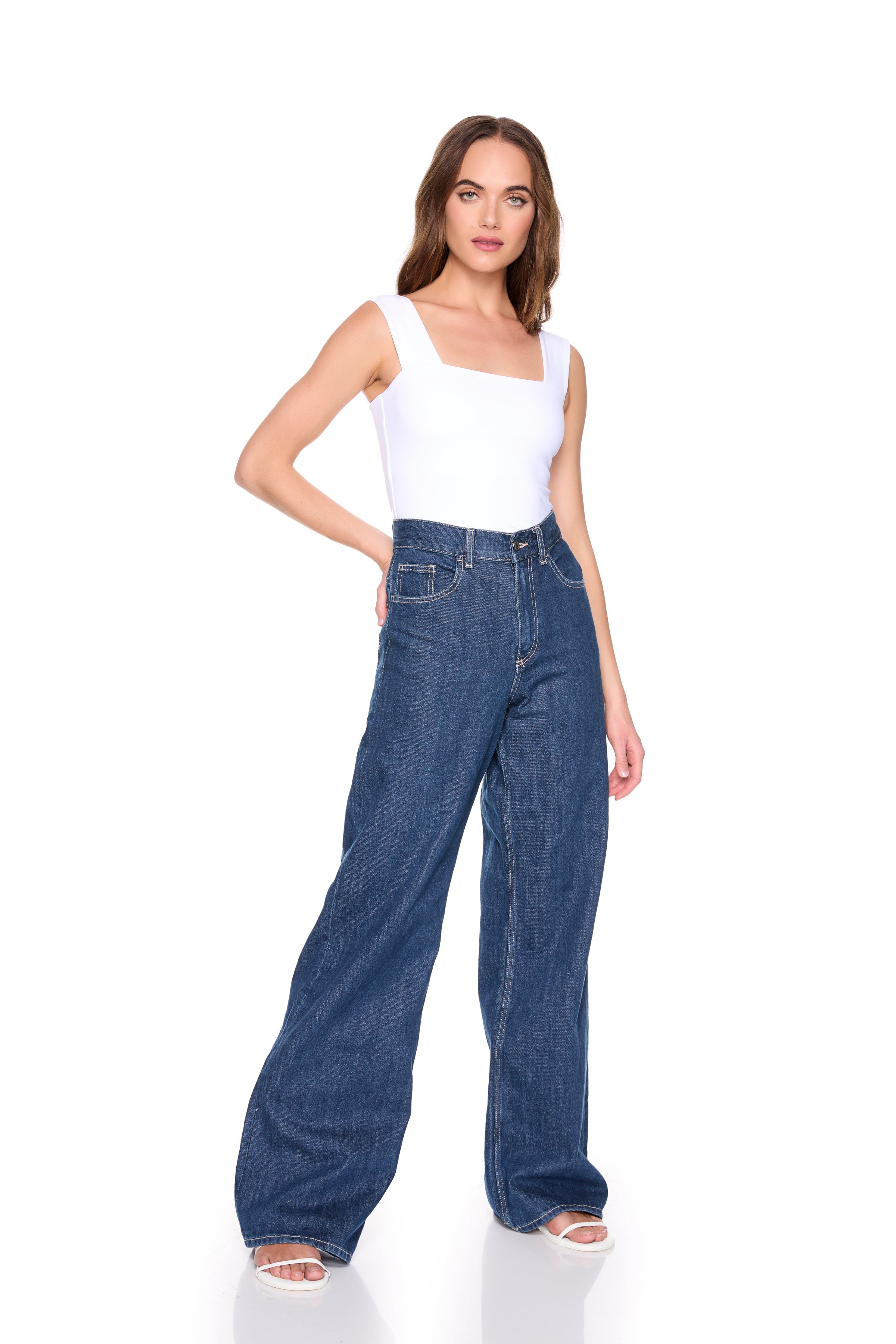 essential wide strap tank top