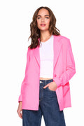 oversized blazer shocking pink