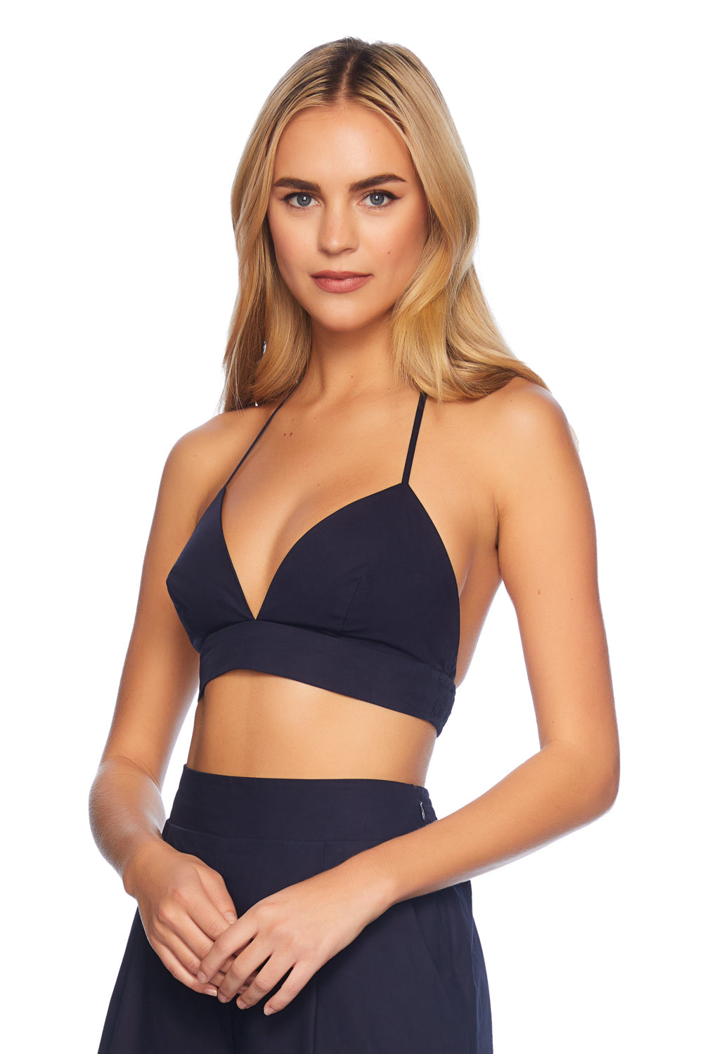 poplin bikini top