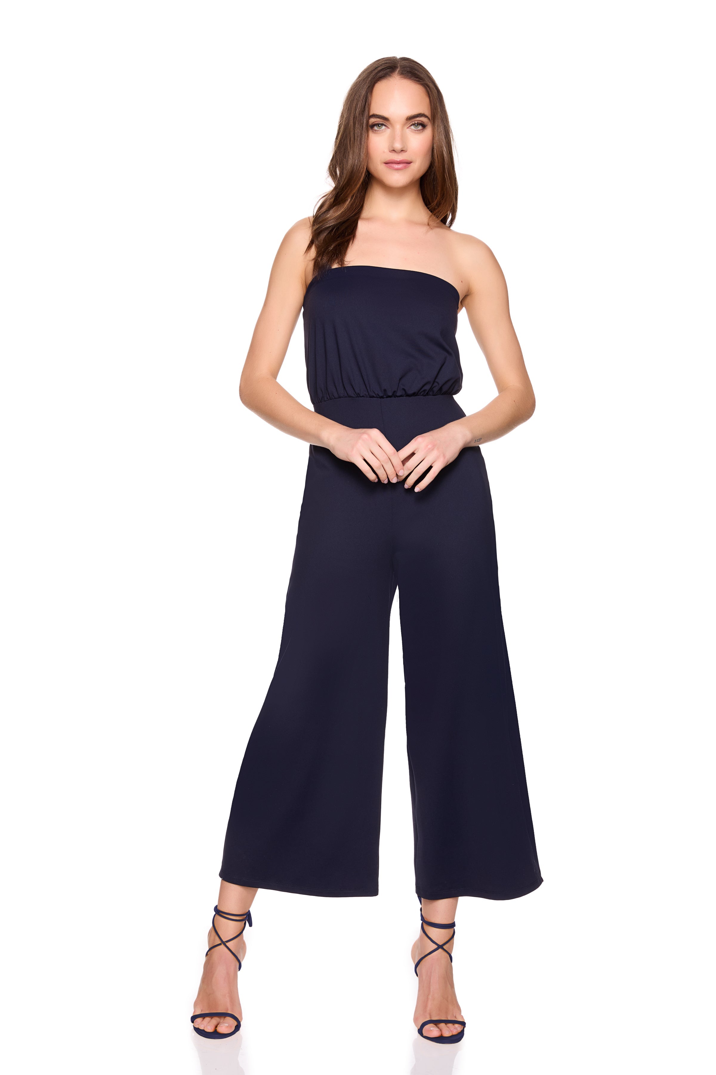 blouson jumpsuit crop jumpsuit