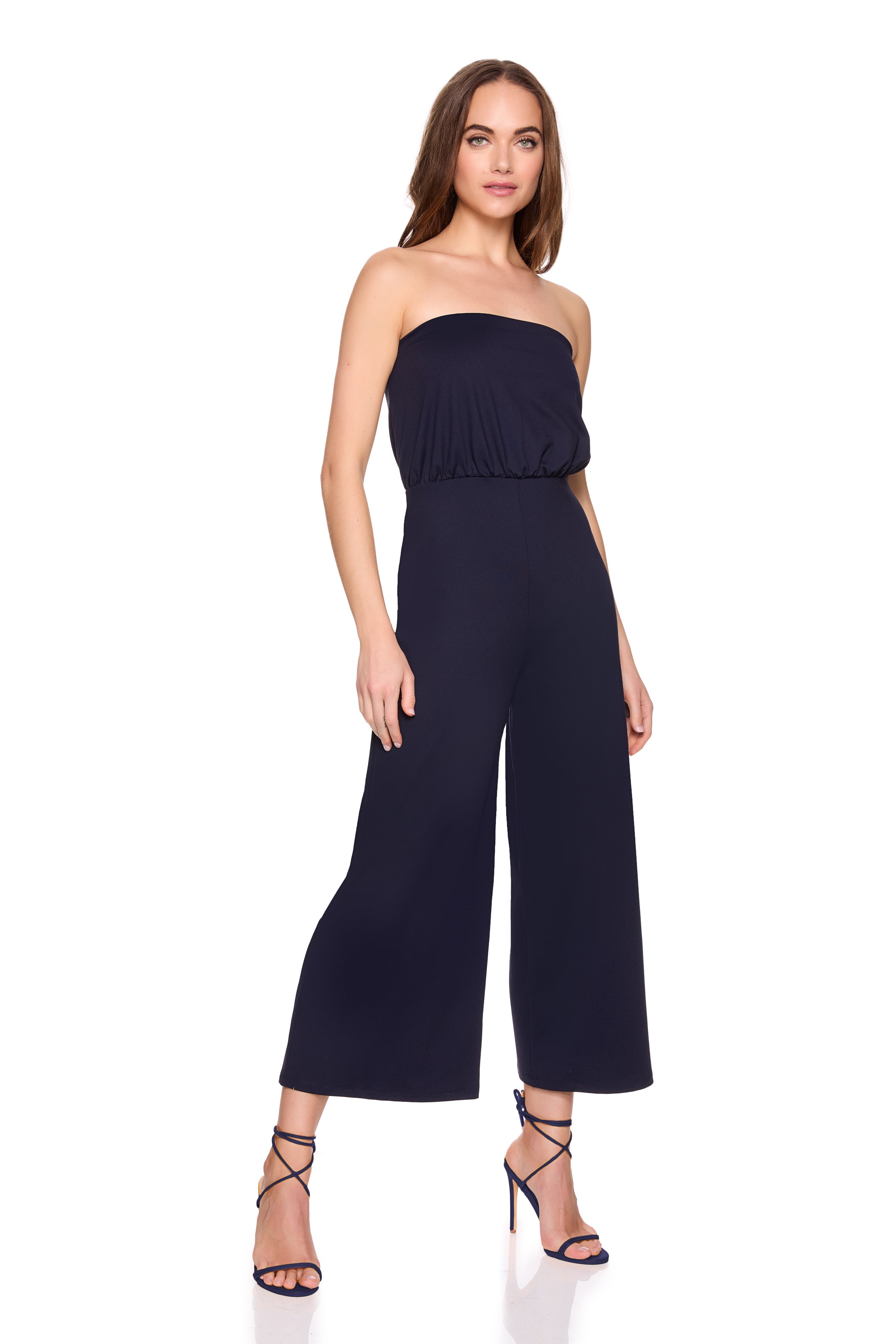 blouson jumpsuit crop jumpsuit