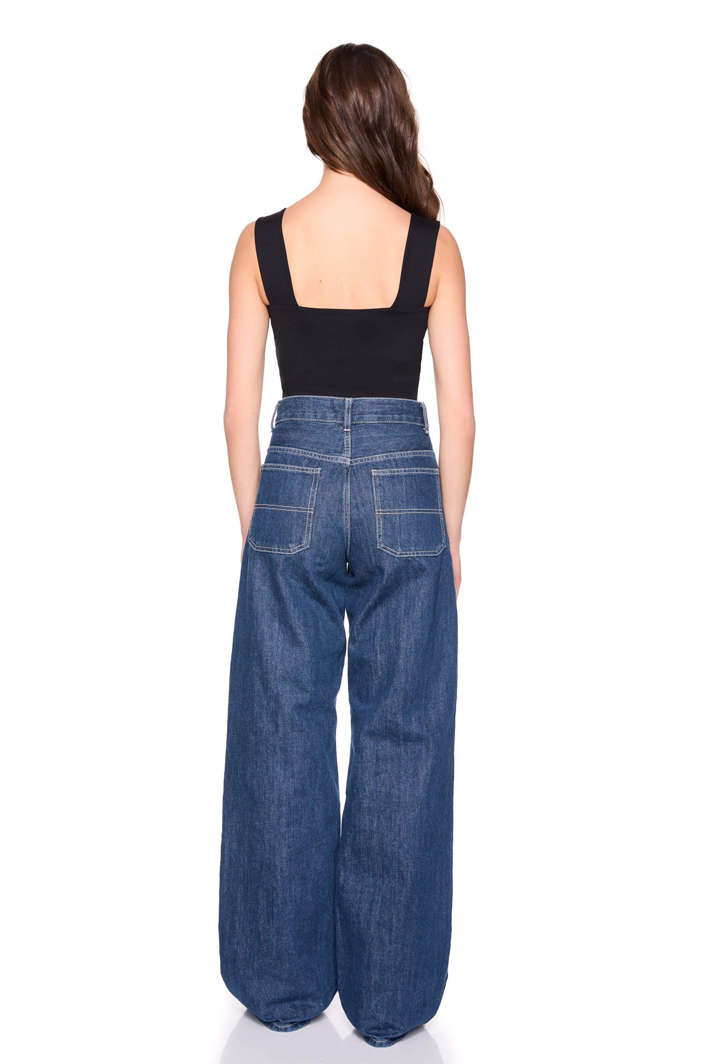 essential wide strap crop top