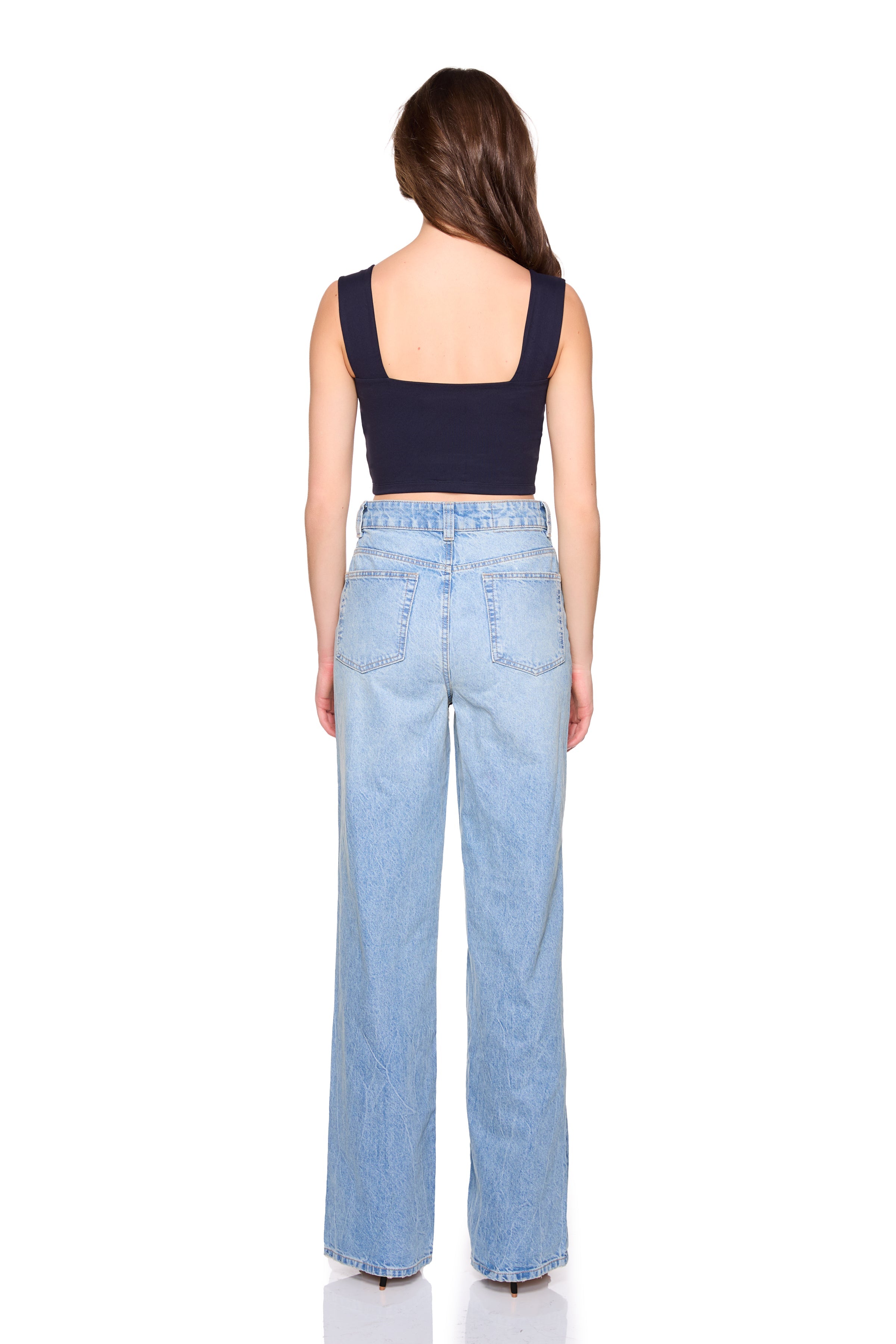 essential wide strap crop top