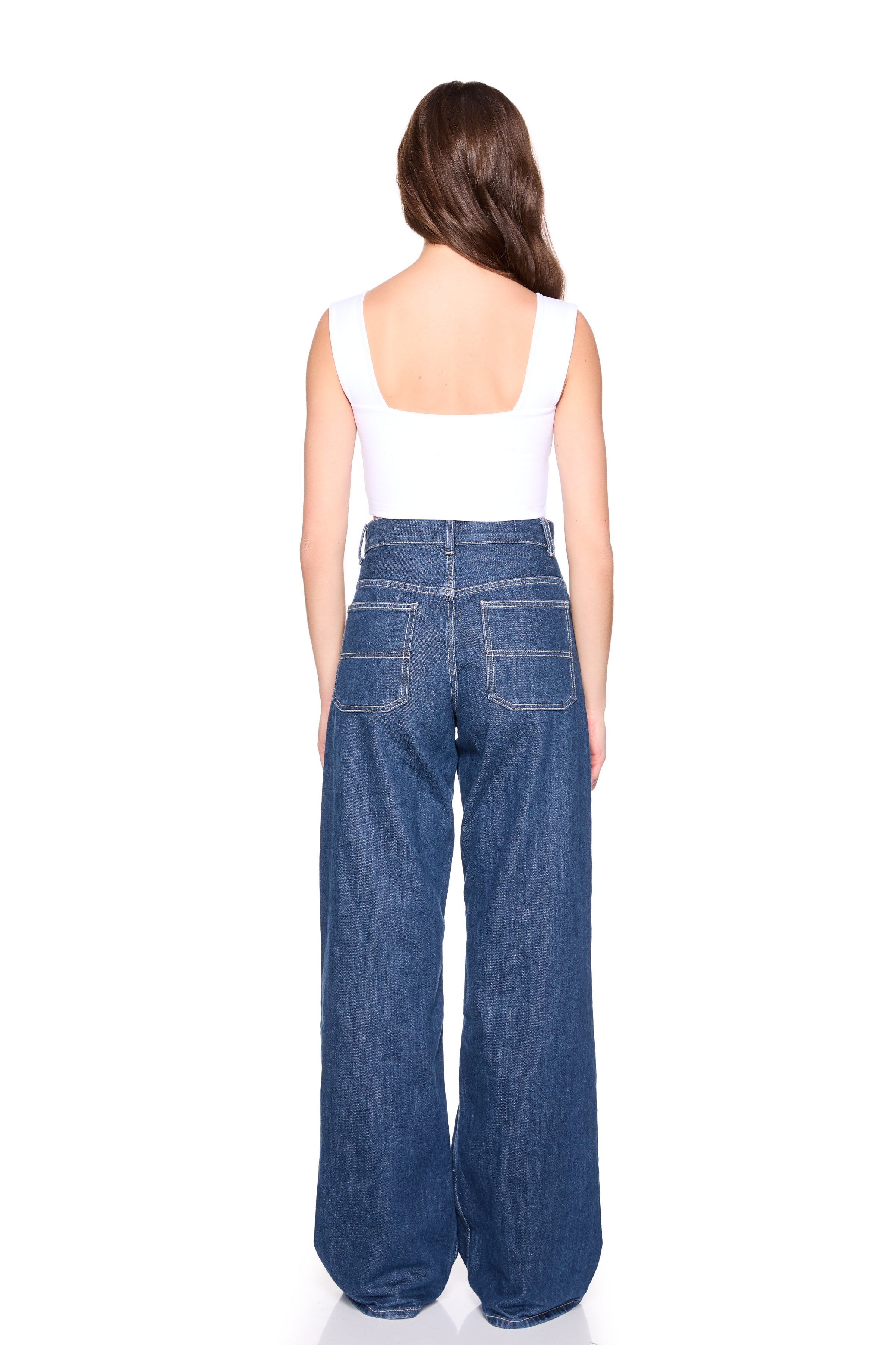 essential wide strap crop top