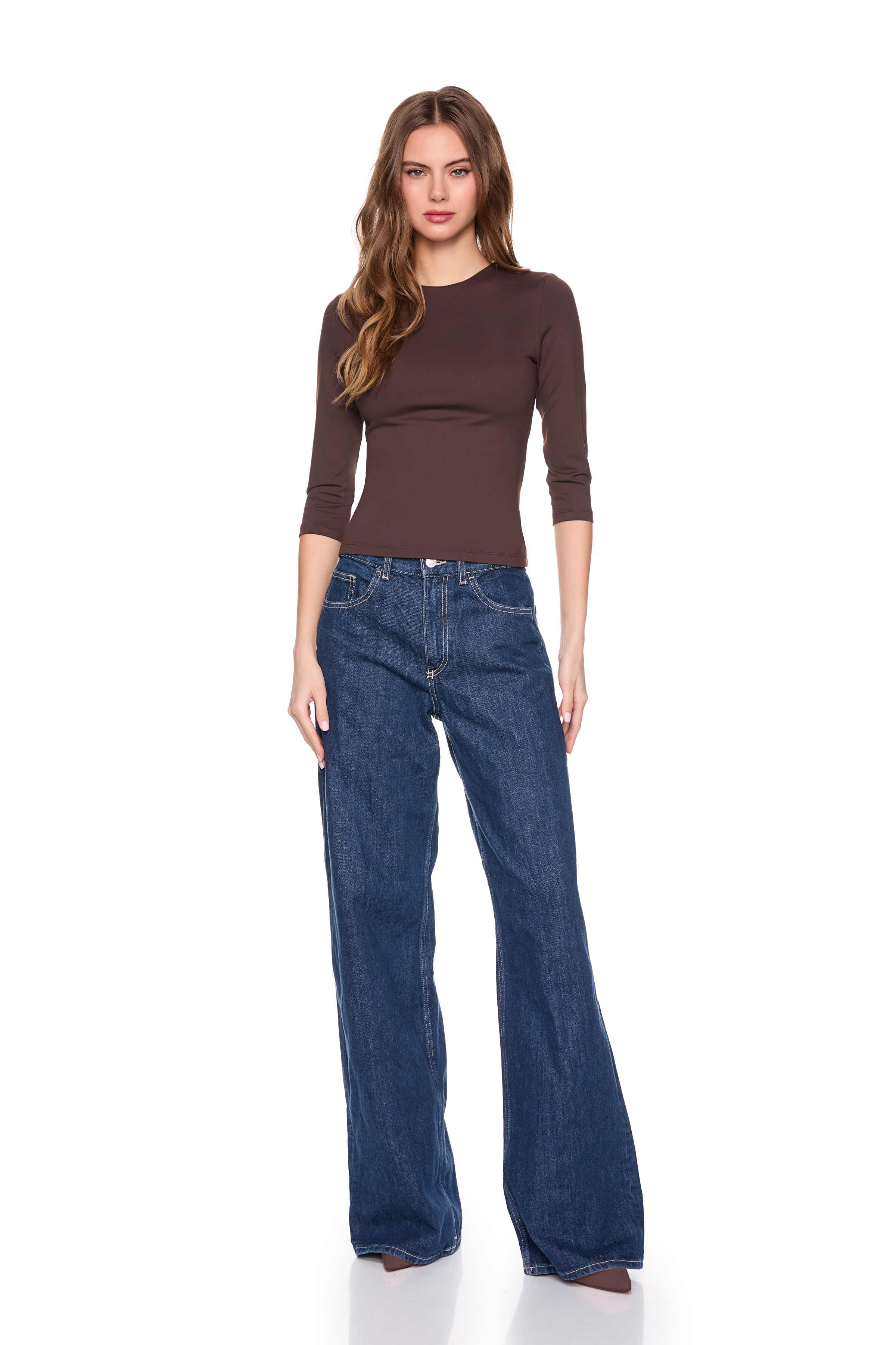 crew elbow sleeve top