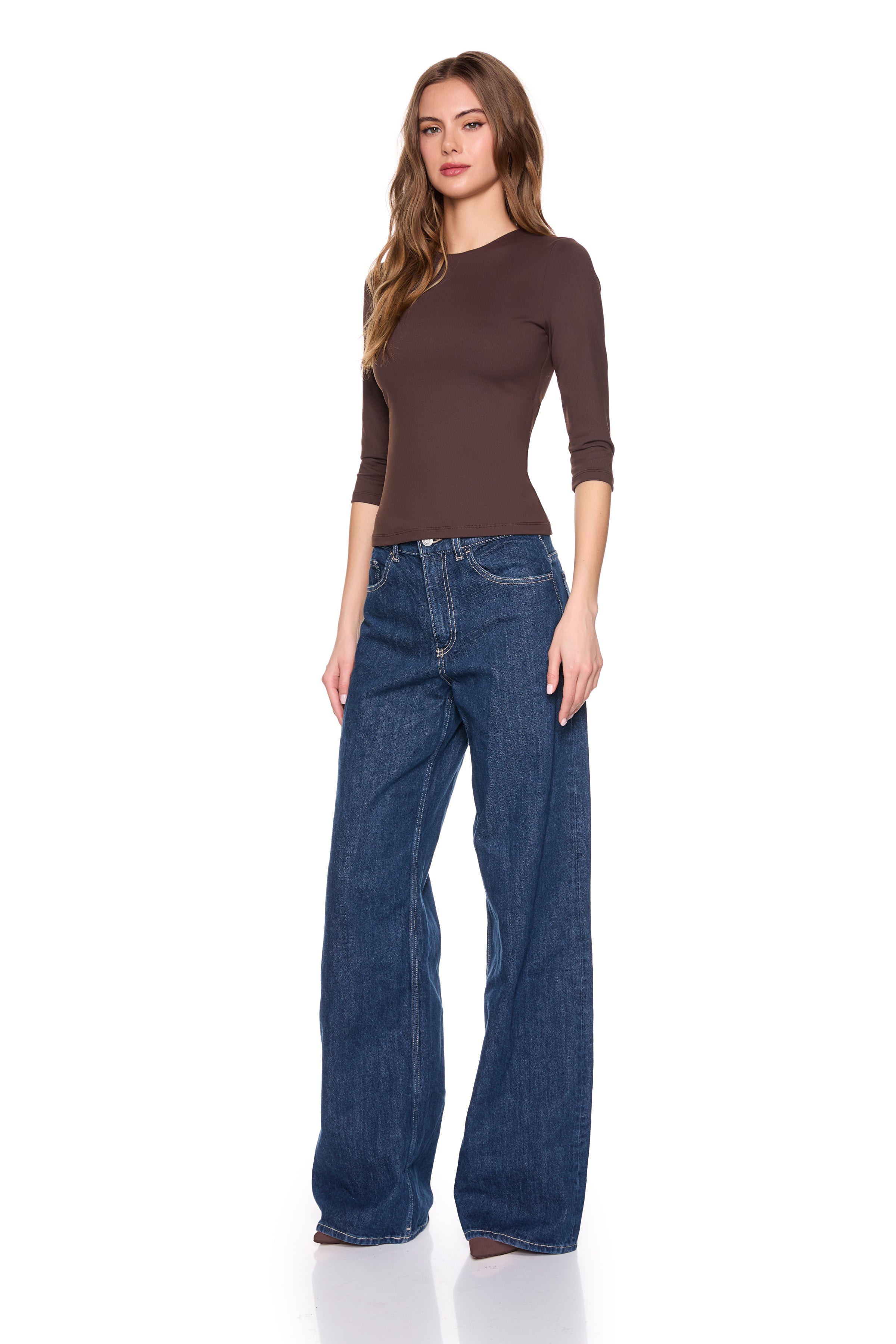 crew elbow sleeve top