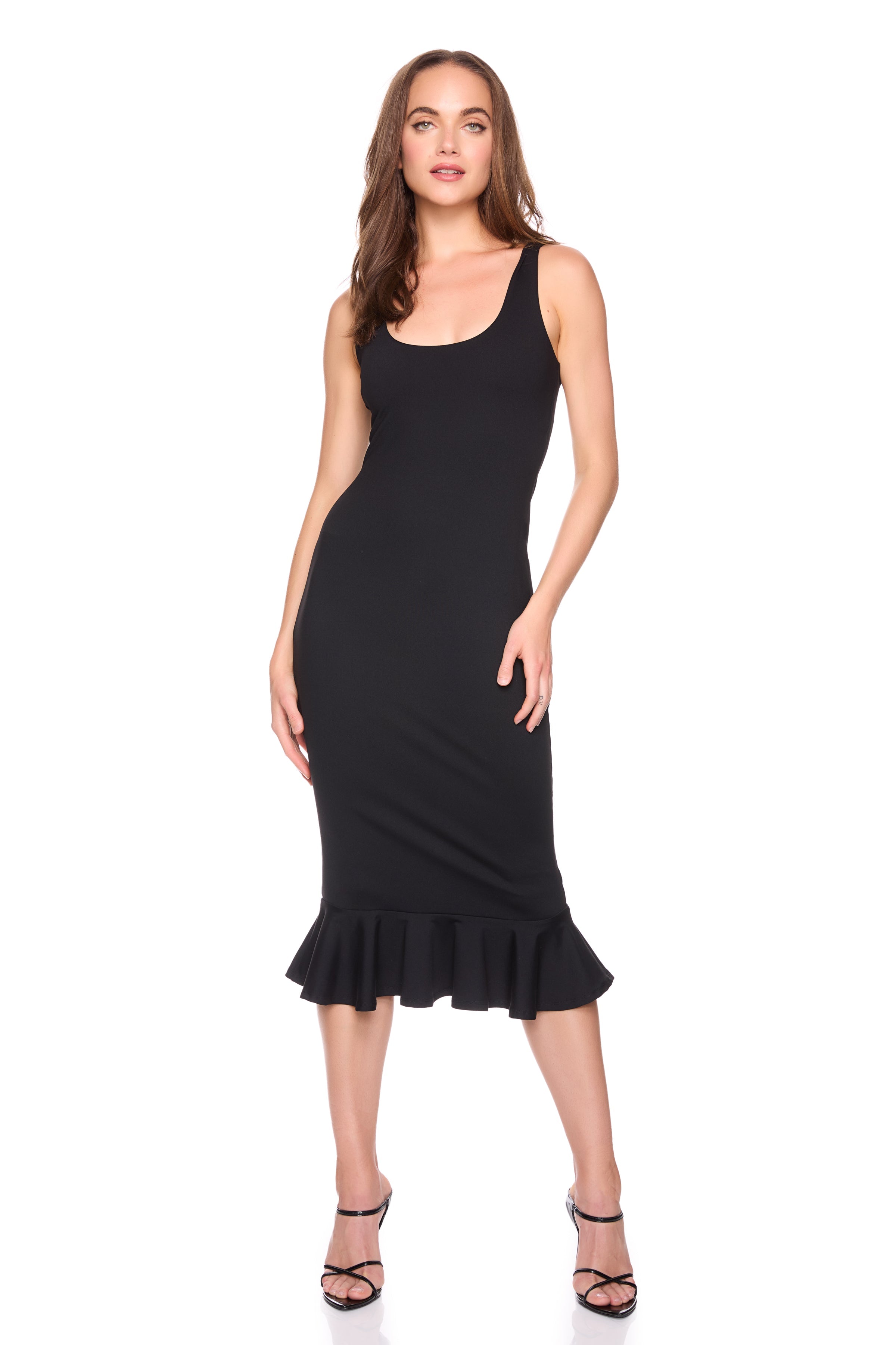 flutter bottom scoop dress