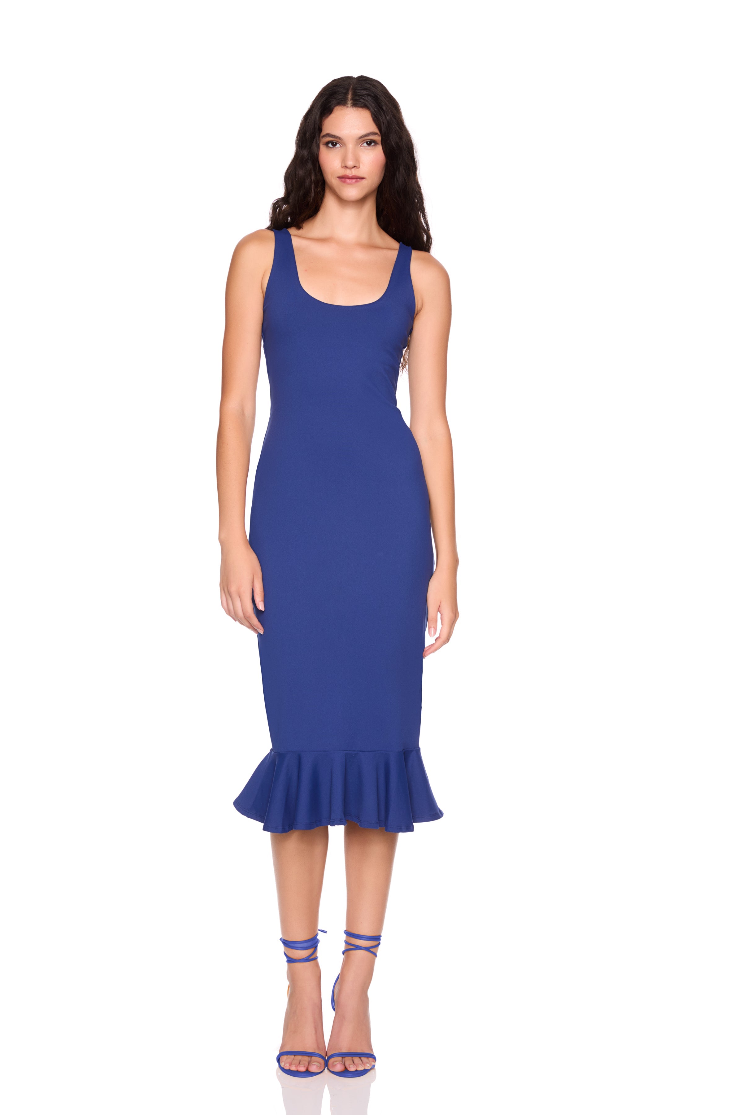 flutter bottom scoop dress