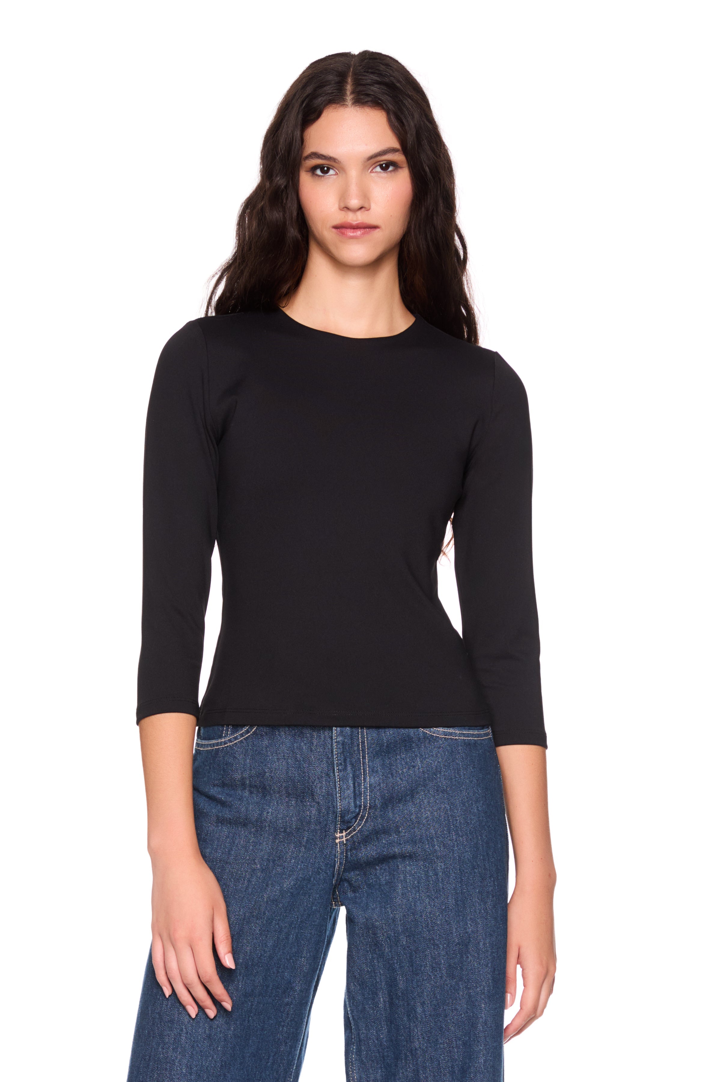 crew elbow sleeve top
