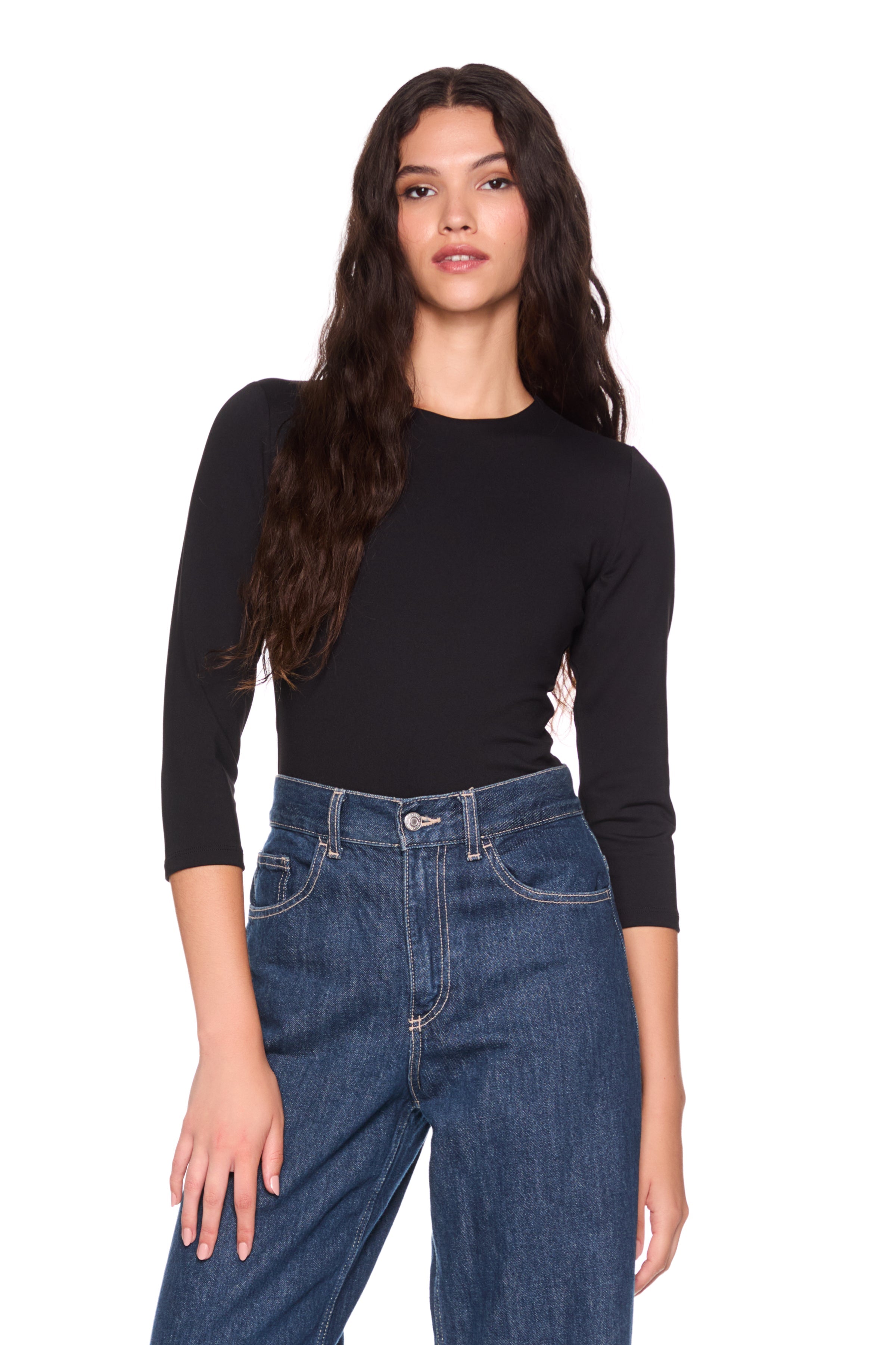 crew elbow sleeve top