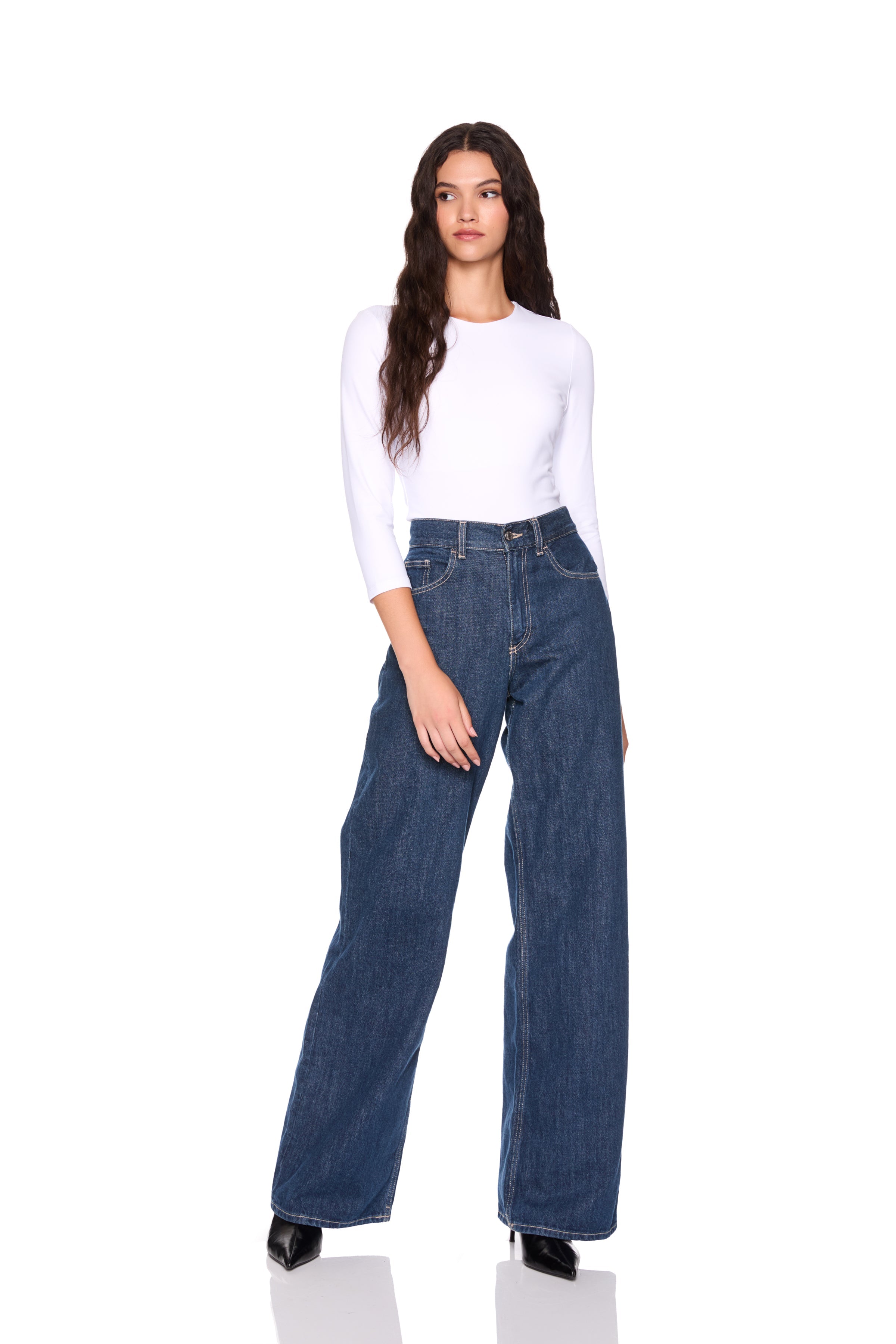 crew elbow sleeve top