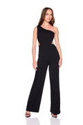 one arm cut out jumpsuit