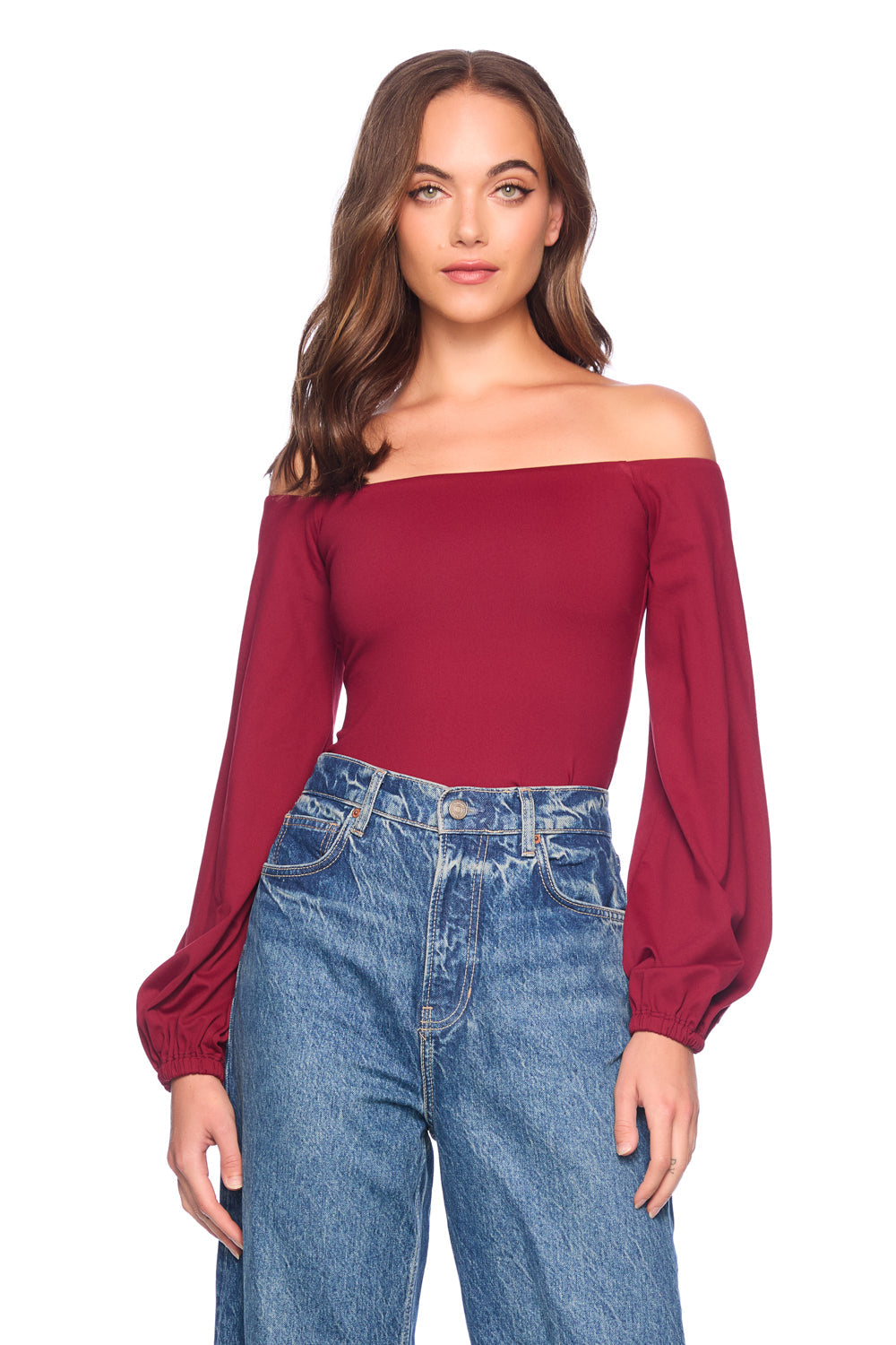 off shoulder poet sleeve 5"