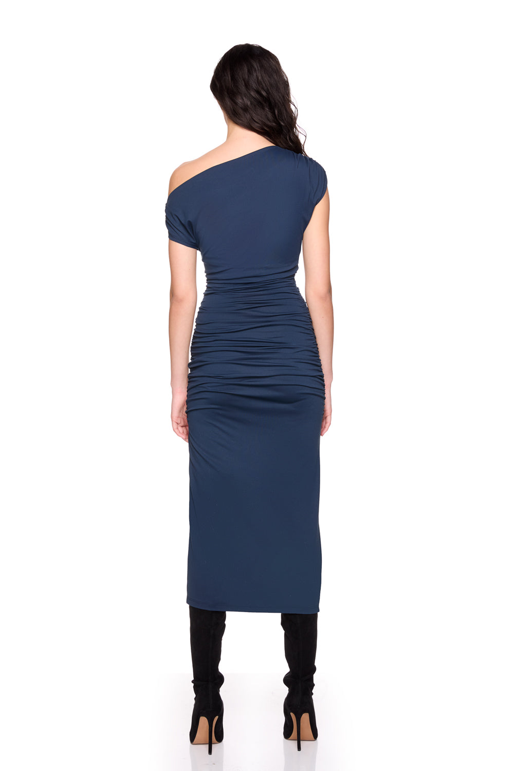 one arm off shoulder dress