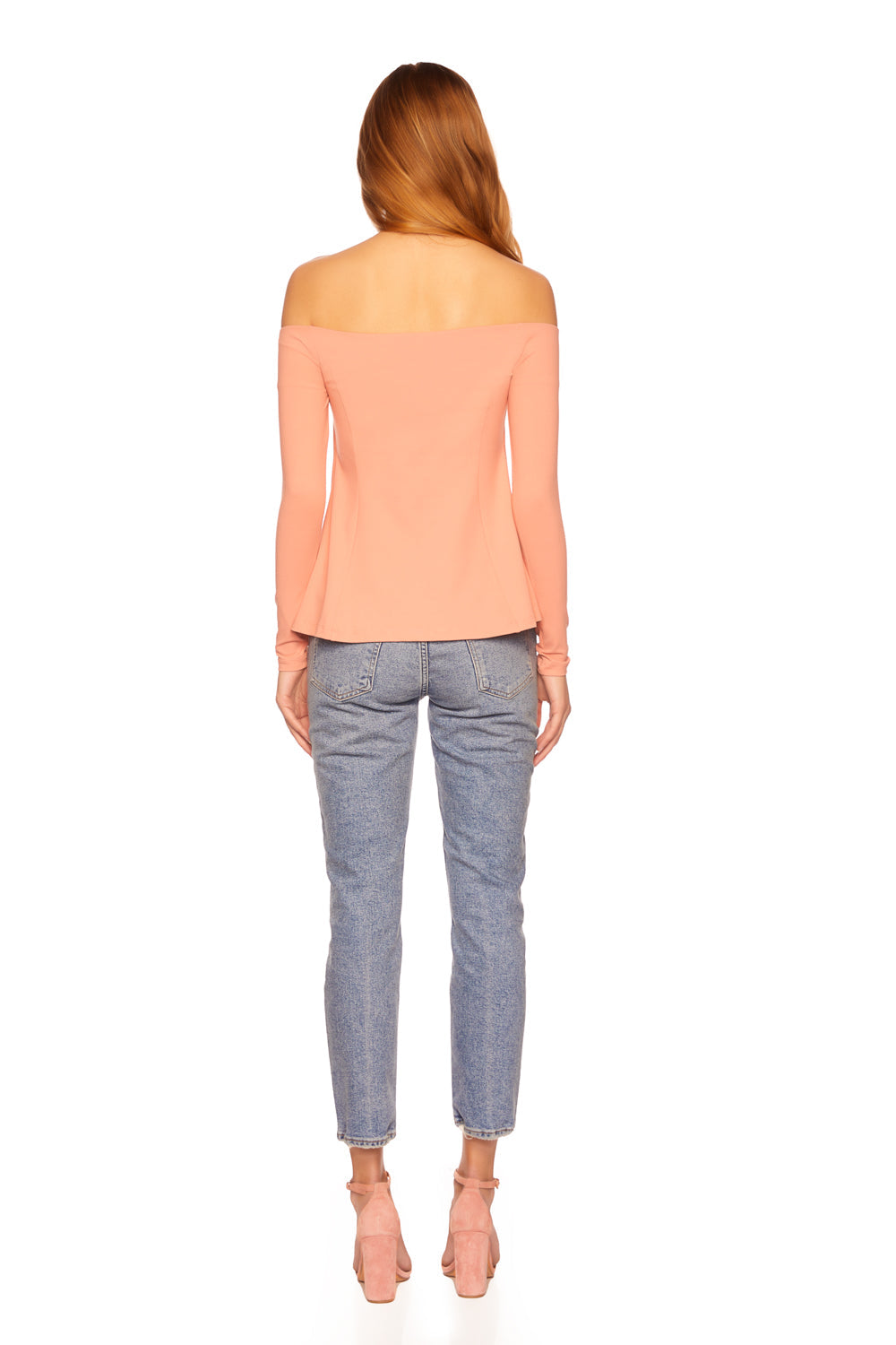 off shoulder long sleeve top