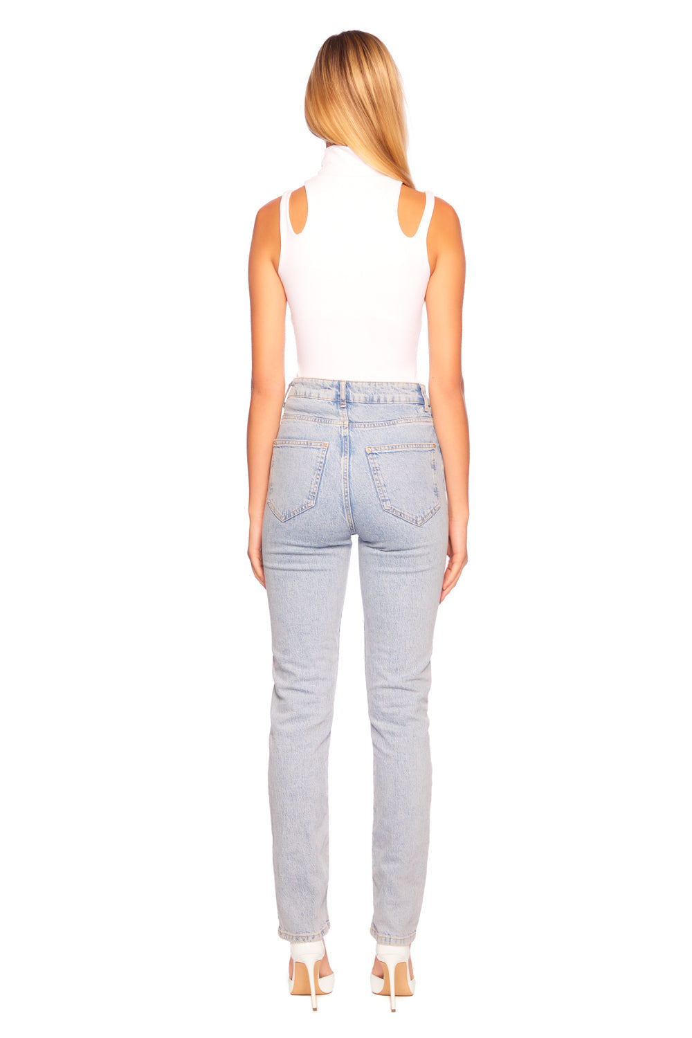 double strap mock top