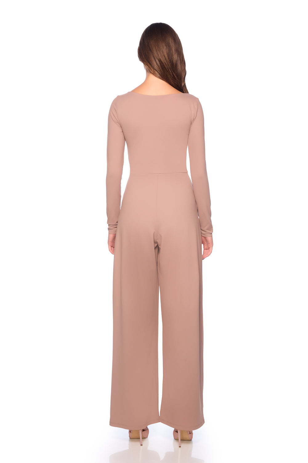 sweetheart long sleeve jumpsuit