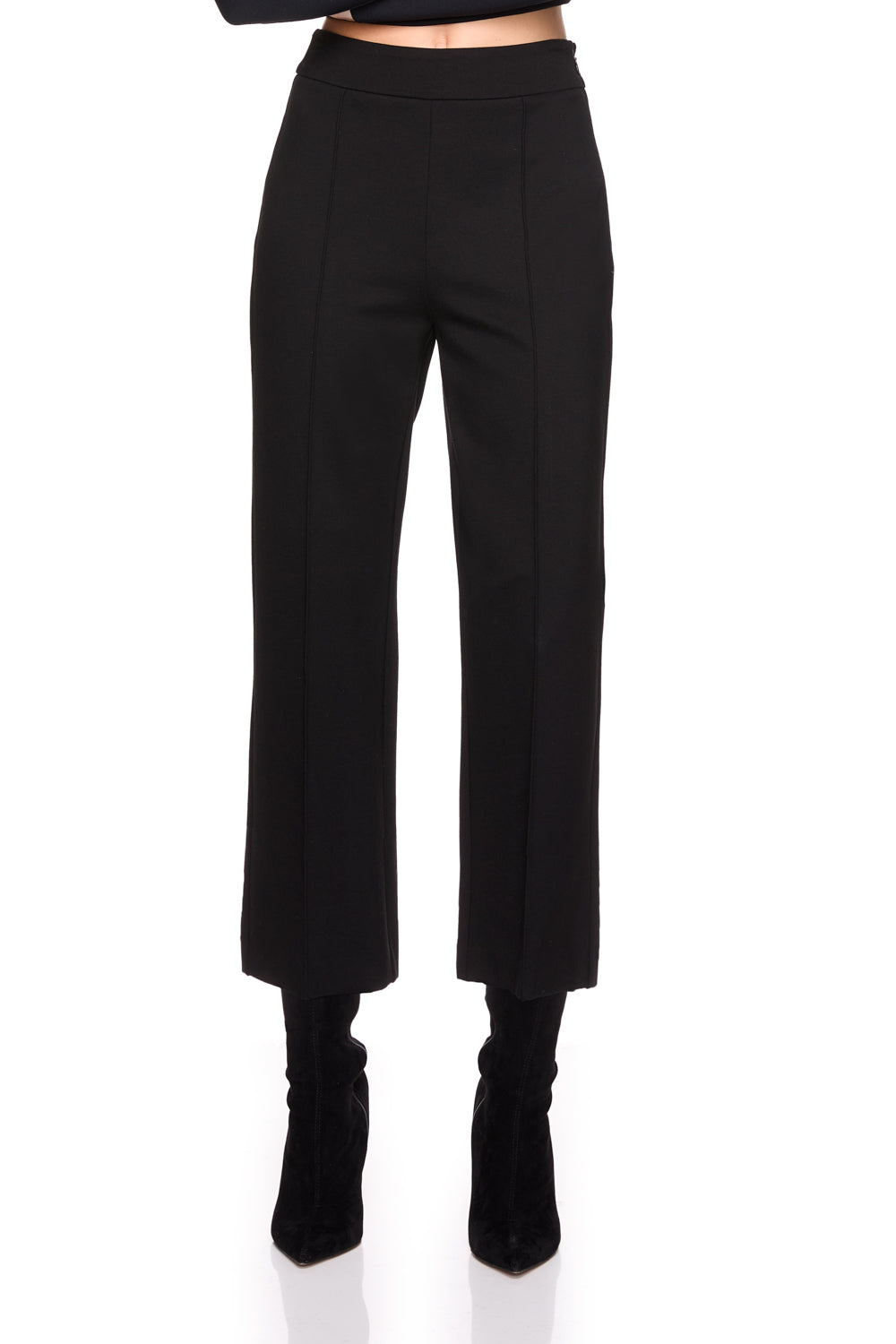 ponte knit crop pant