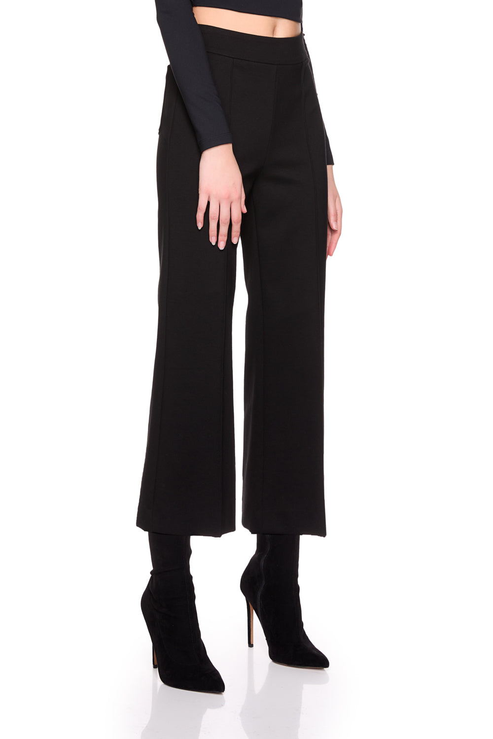 ponte knit crop pant