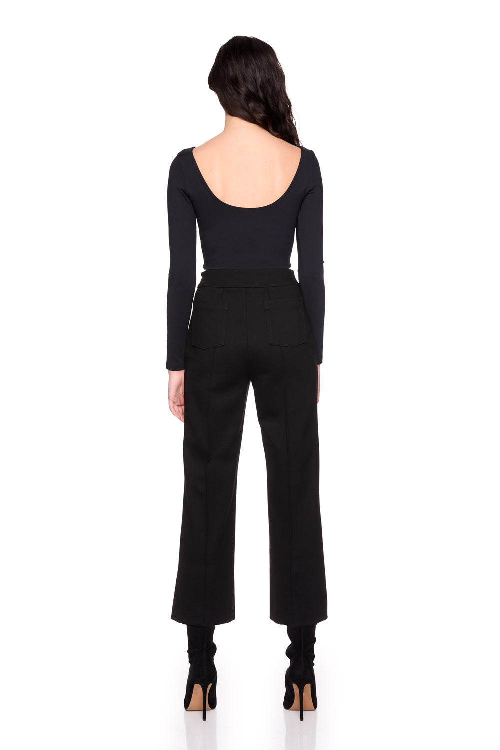 ponte knit crop pant