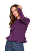 crew long sleeve flare top