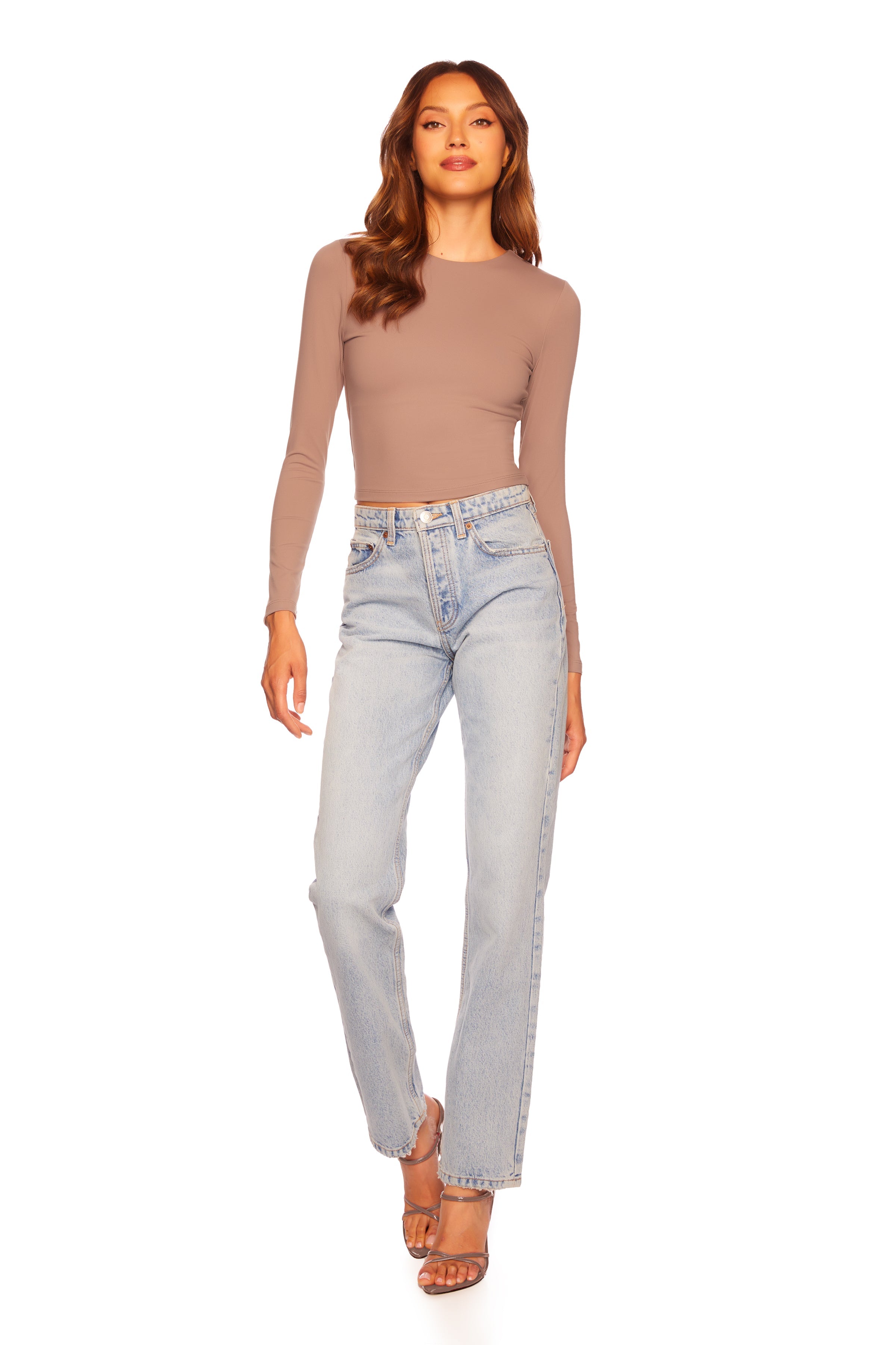 long sleeve crew top