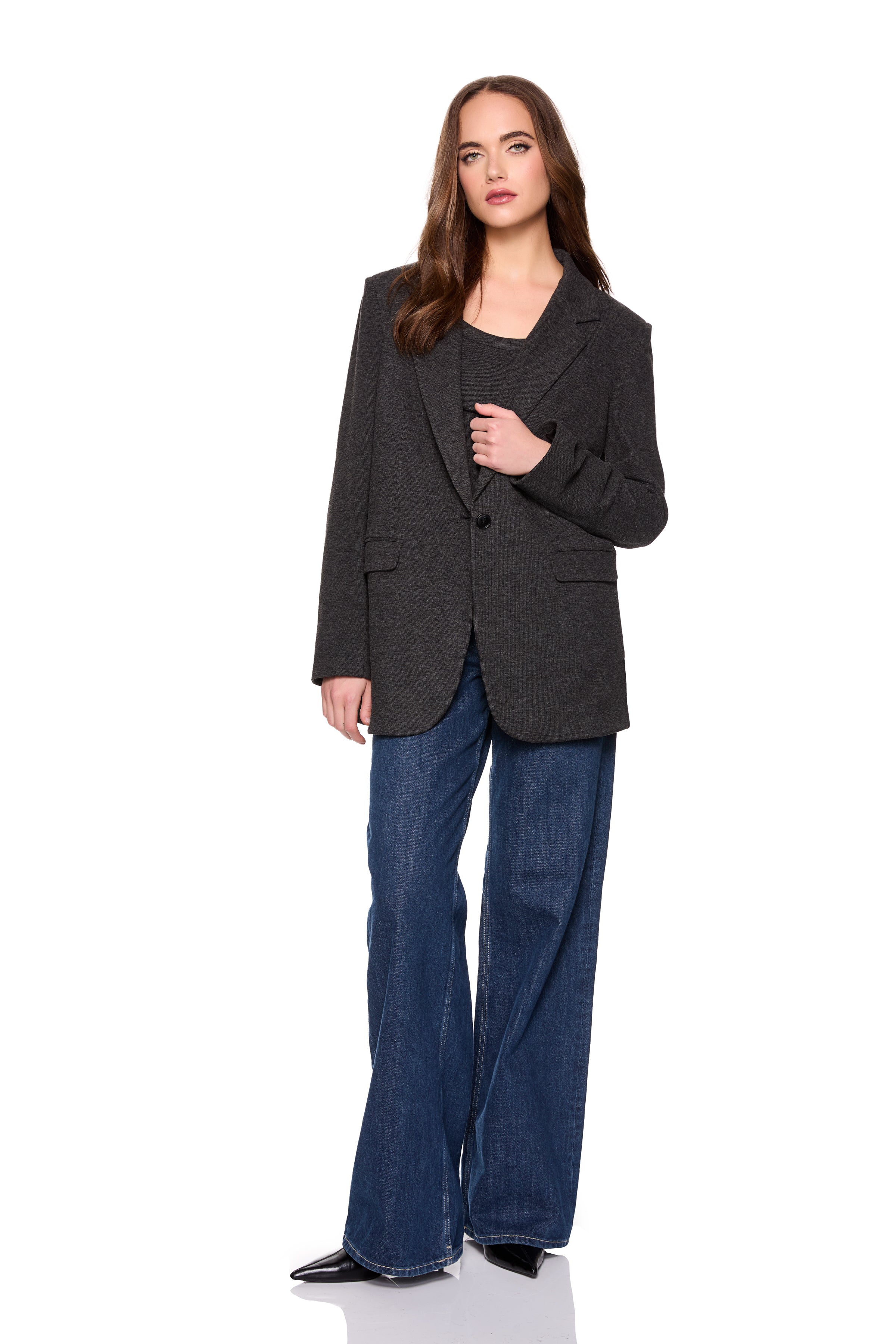 fleece boyfriend jacket rock