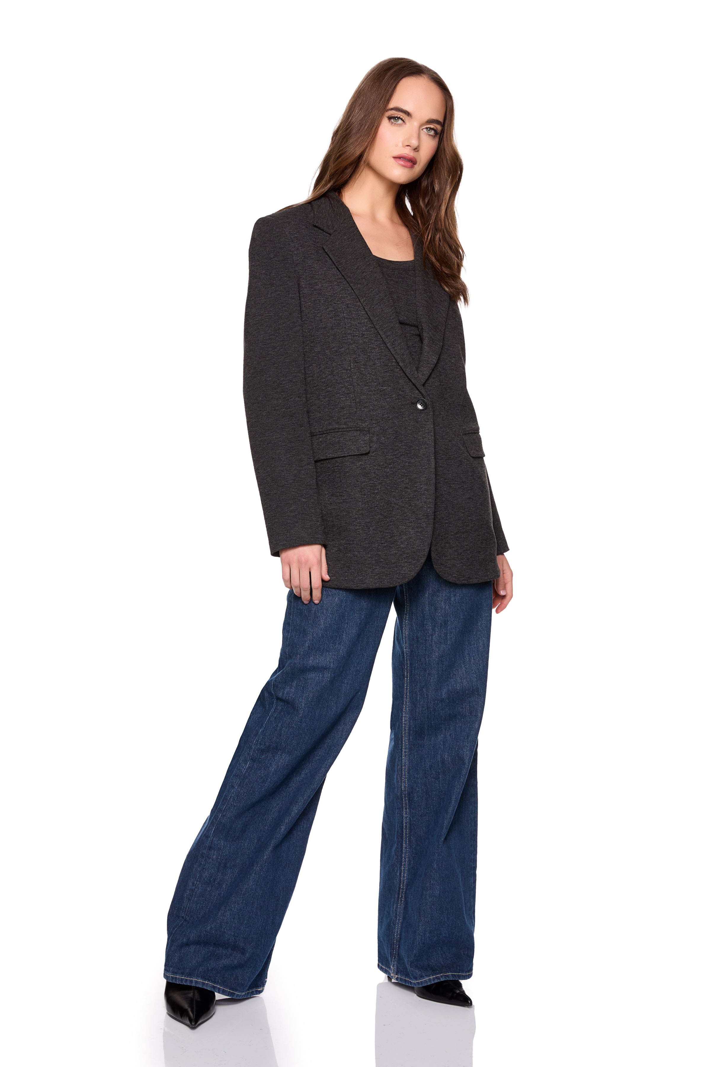 fleece boyfriend jacket rock