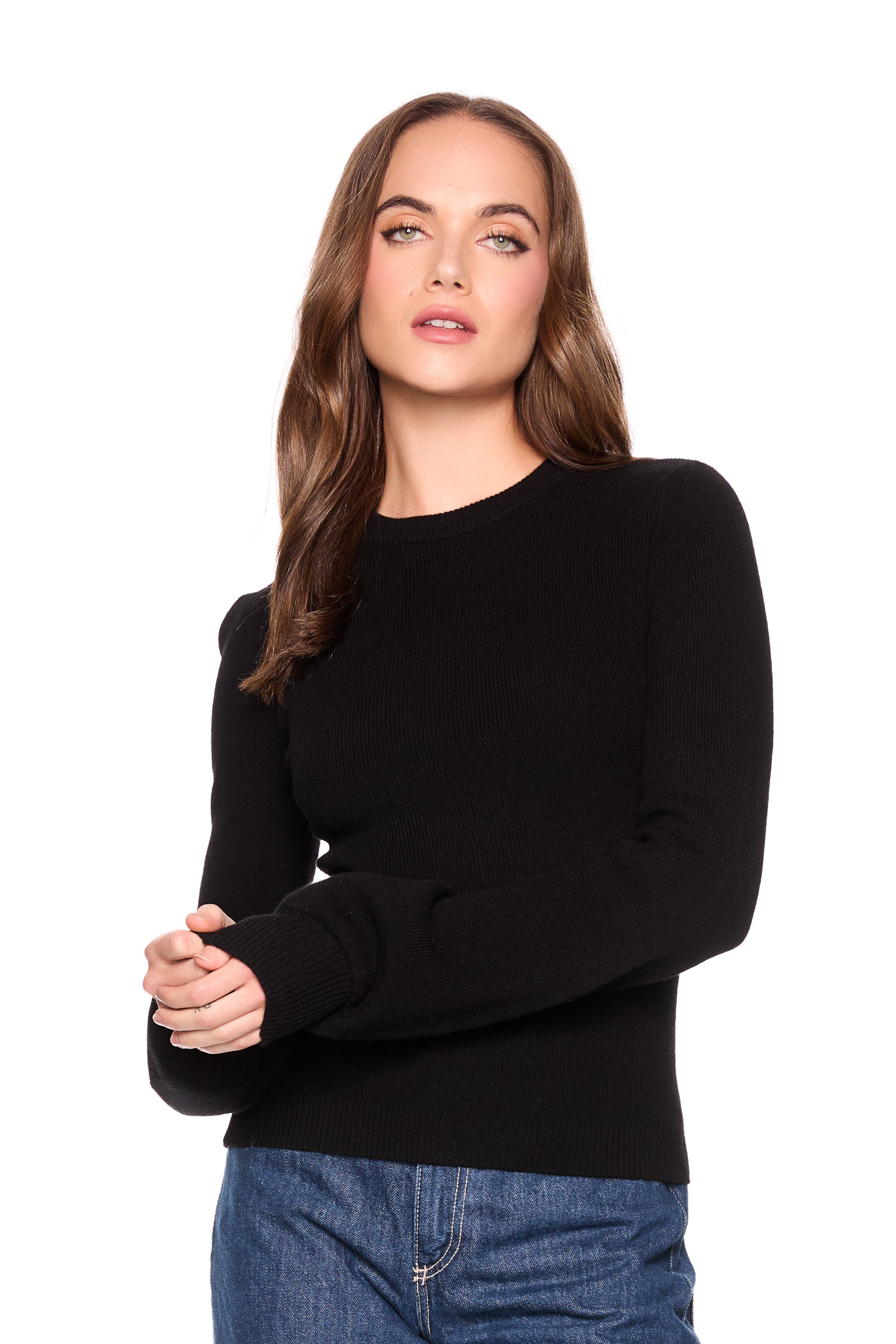 light merino crew sweater