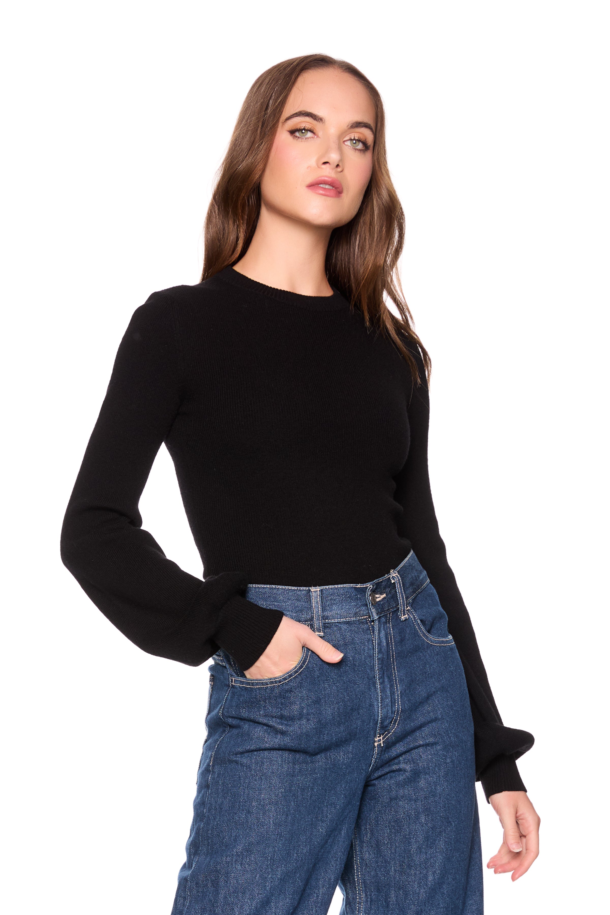 light merino crew sweater