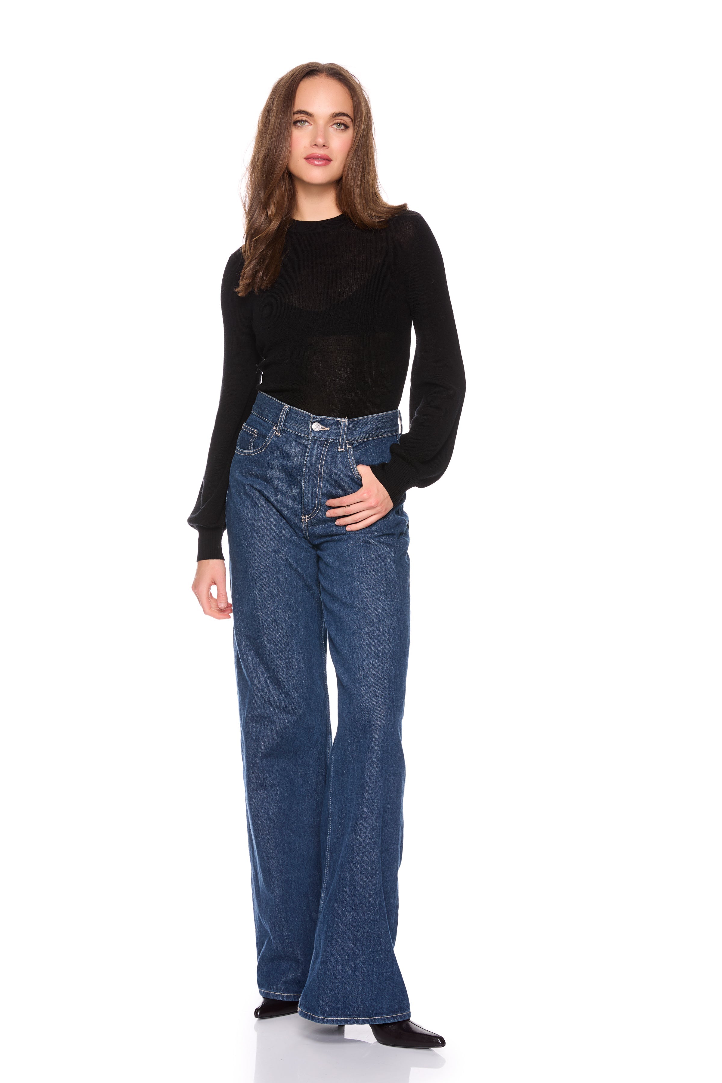 light merino crew sweater