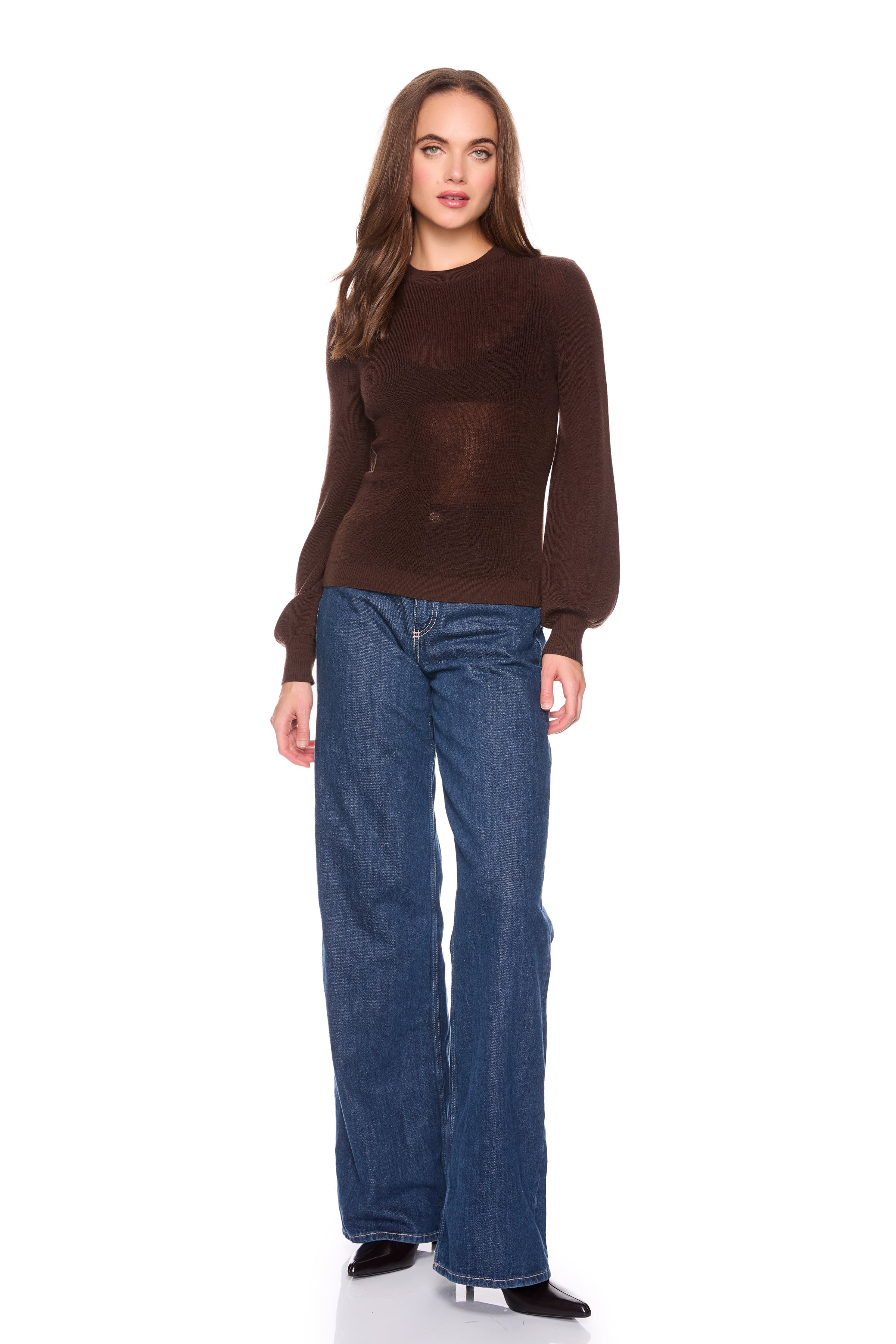 light merino crew sweater