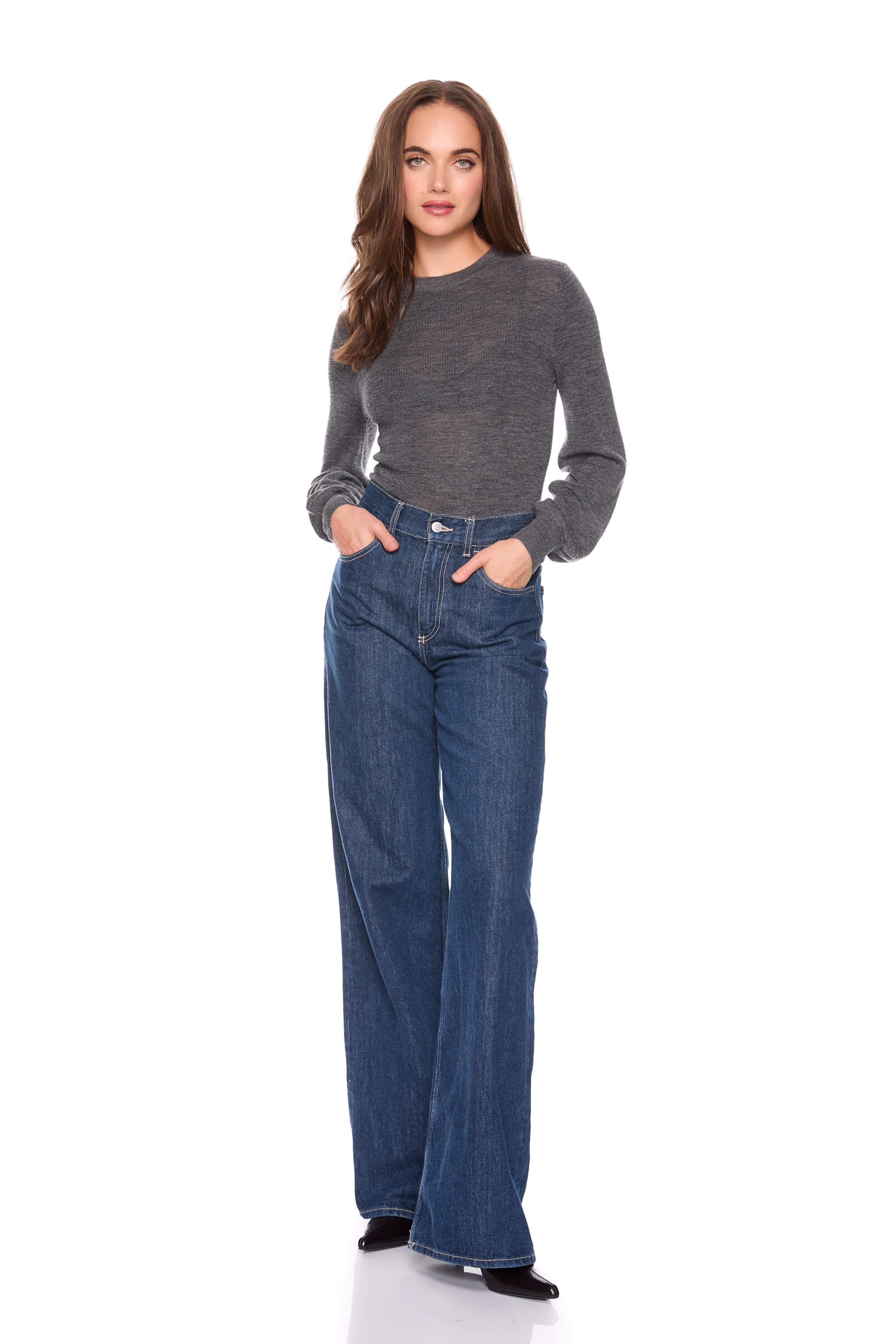 light merino crew sweater