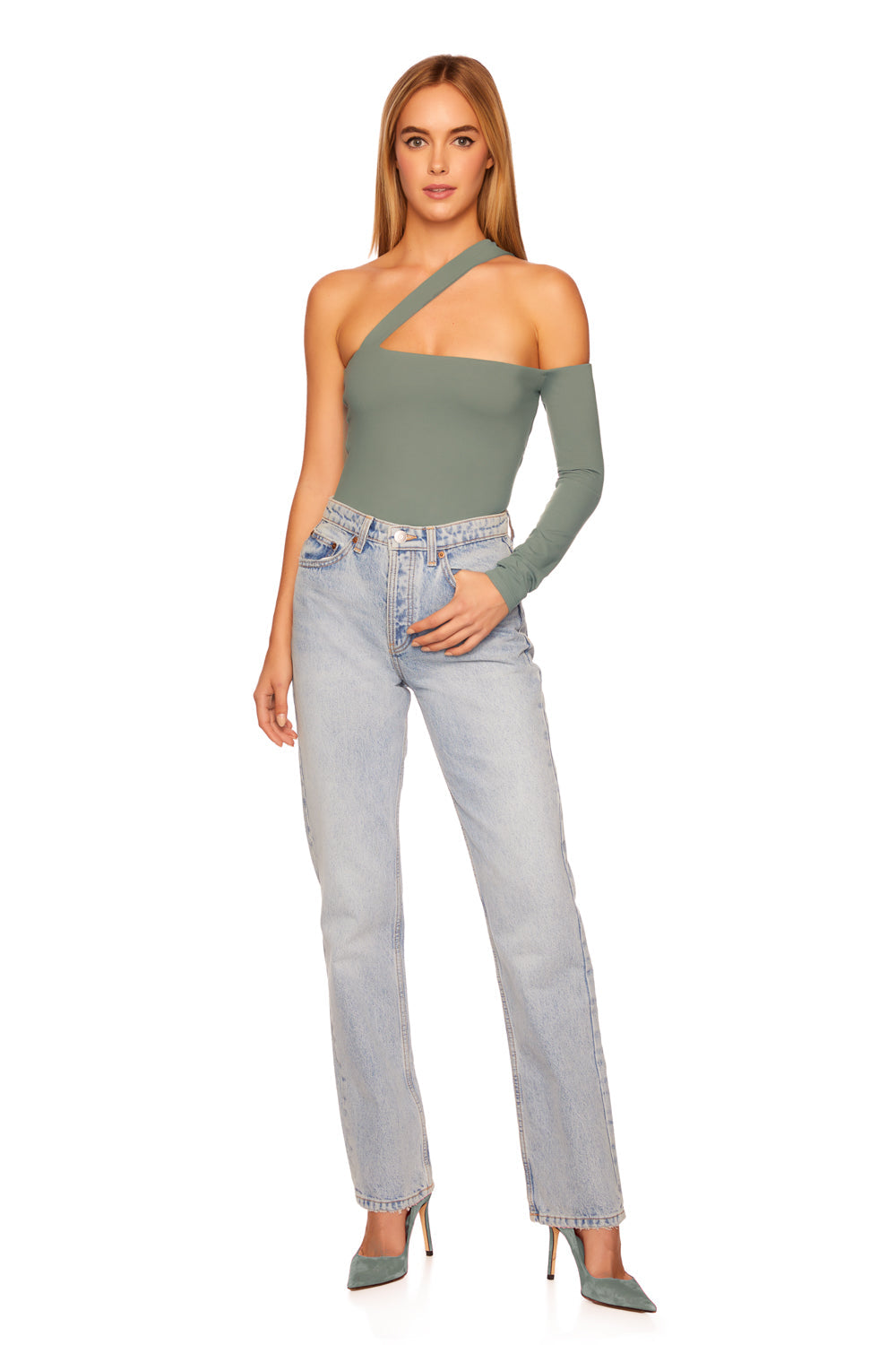 one shoulder strap top