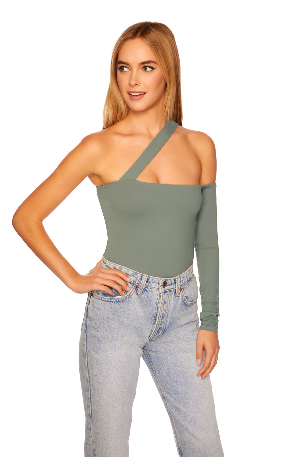 one shoulder strap top