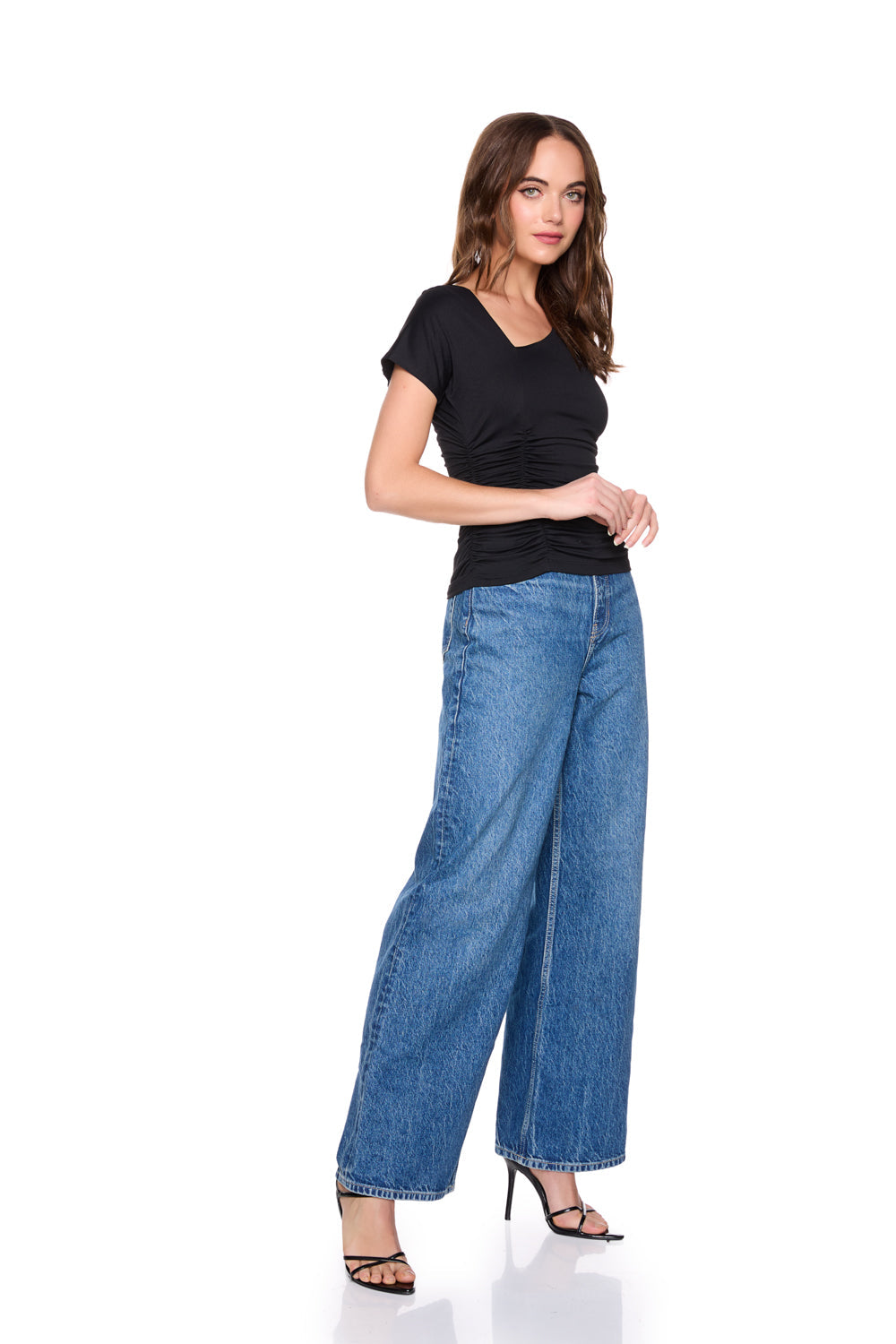 one arm dolman sleeve top