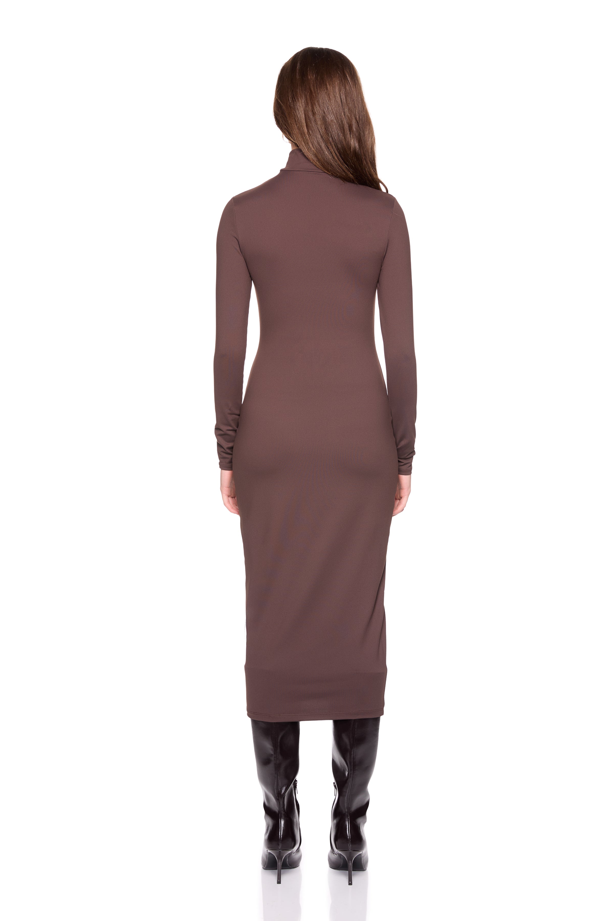 mock neck longsleeve dress