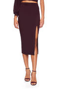 midi slit skirt