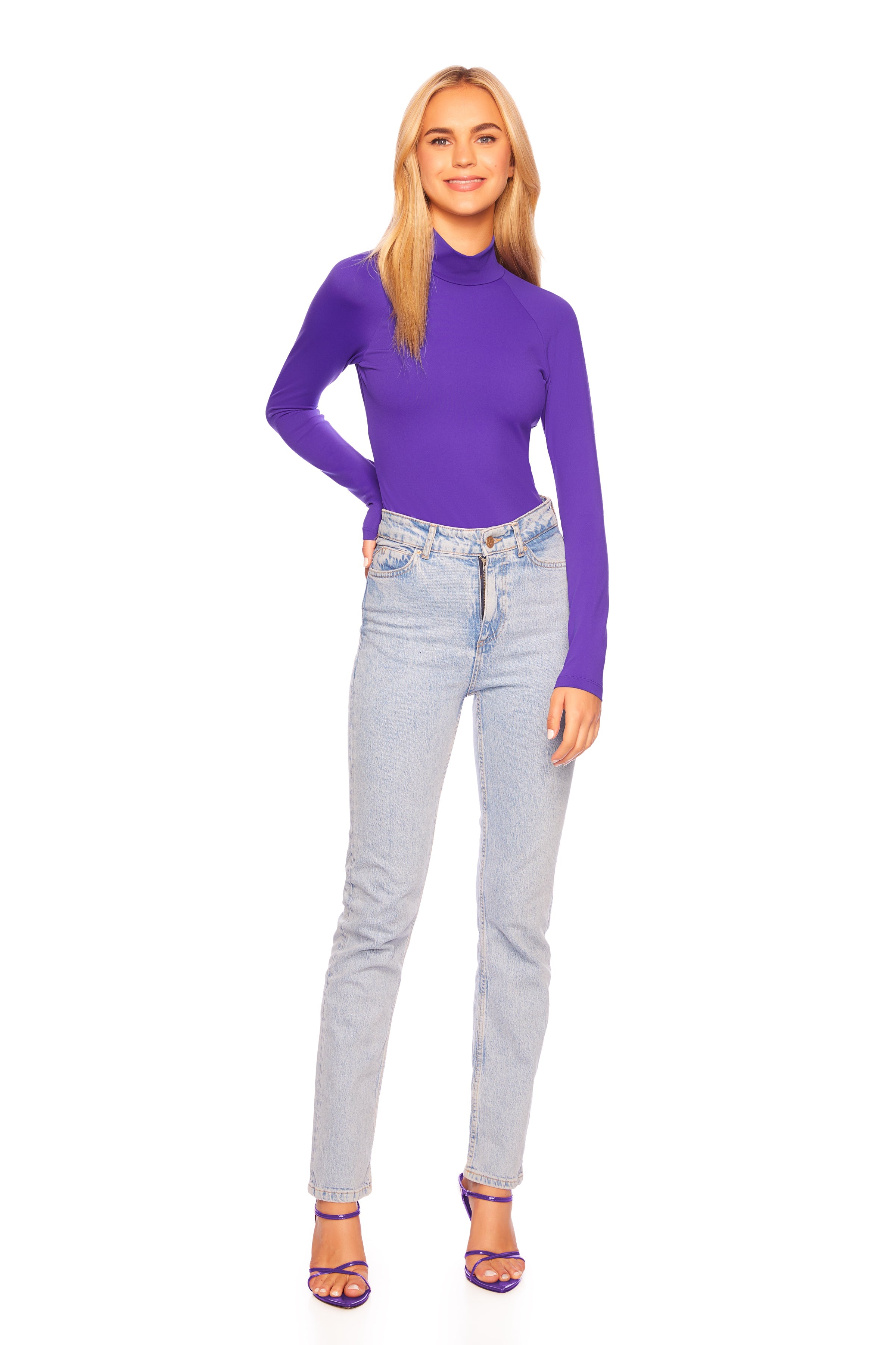 open back mock bodysuit