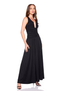 low waist wire maxi dress