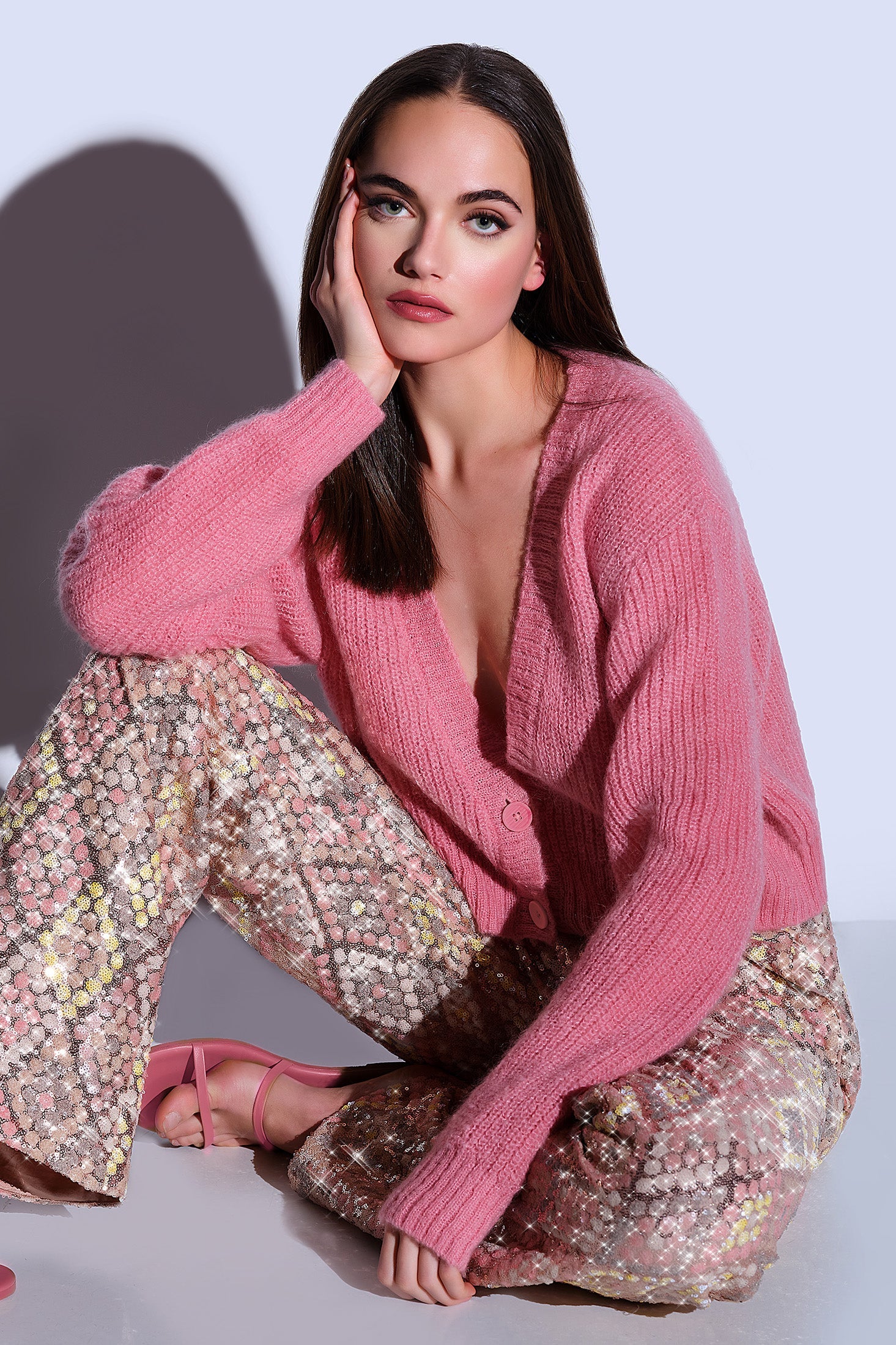 mohair sweater cardigan hamptons