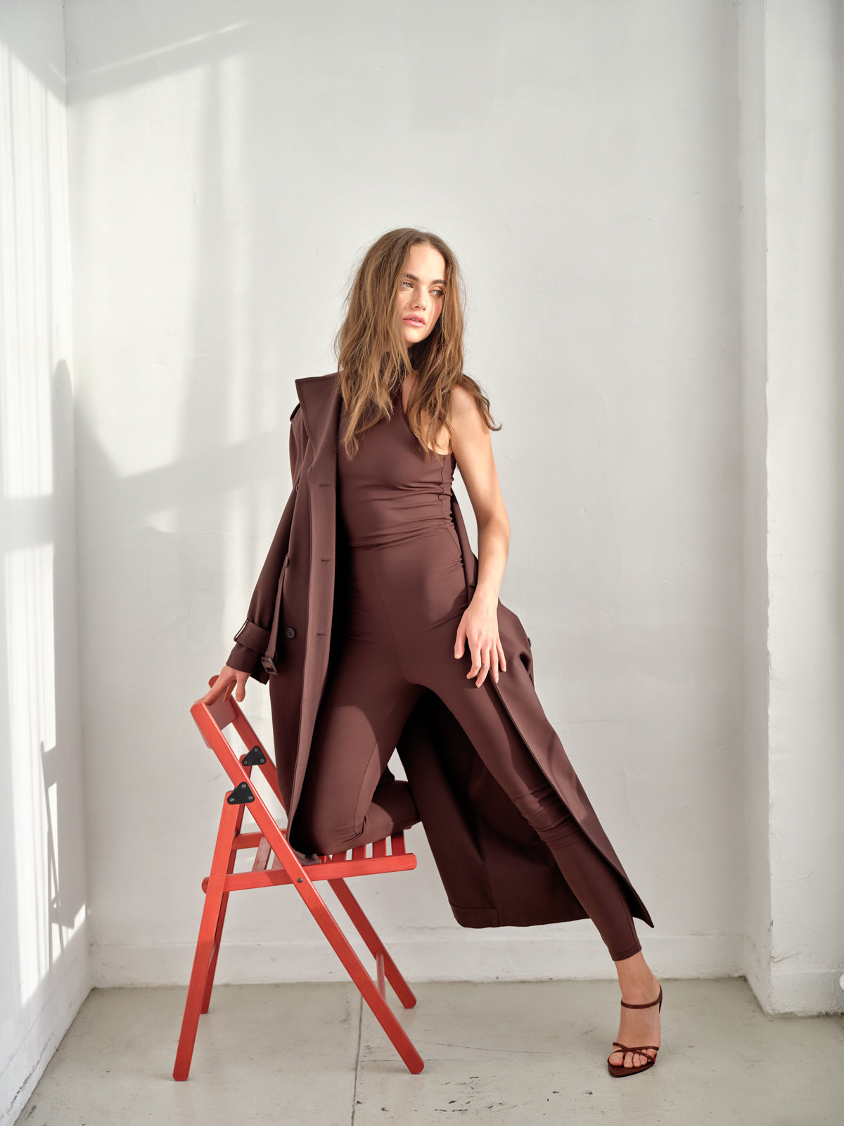 mock neck legging jumpsuit