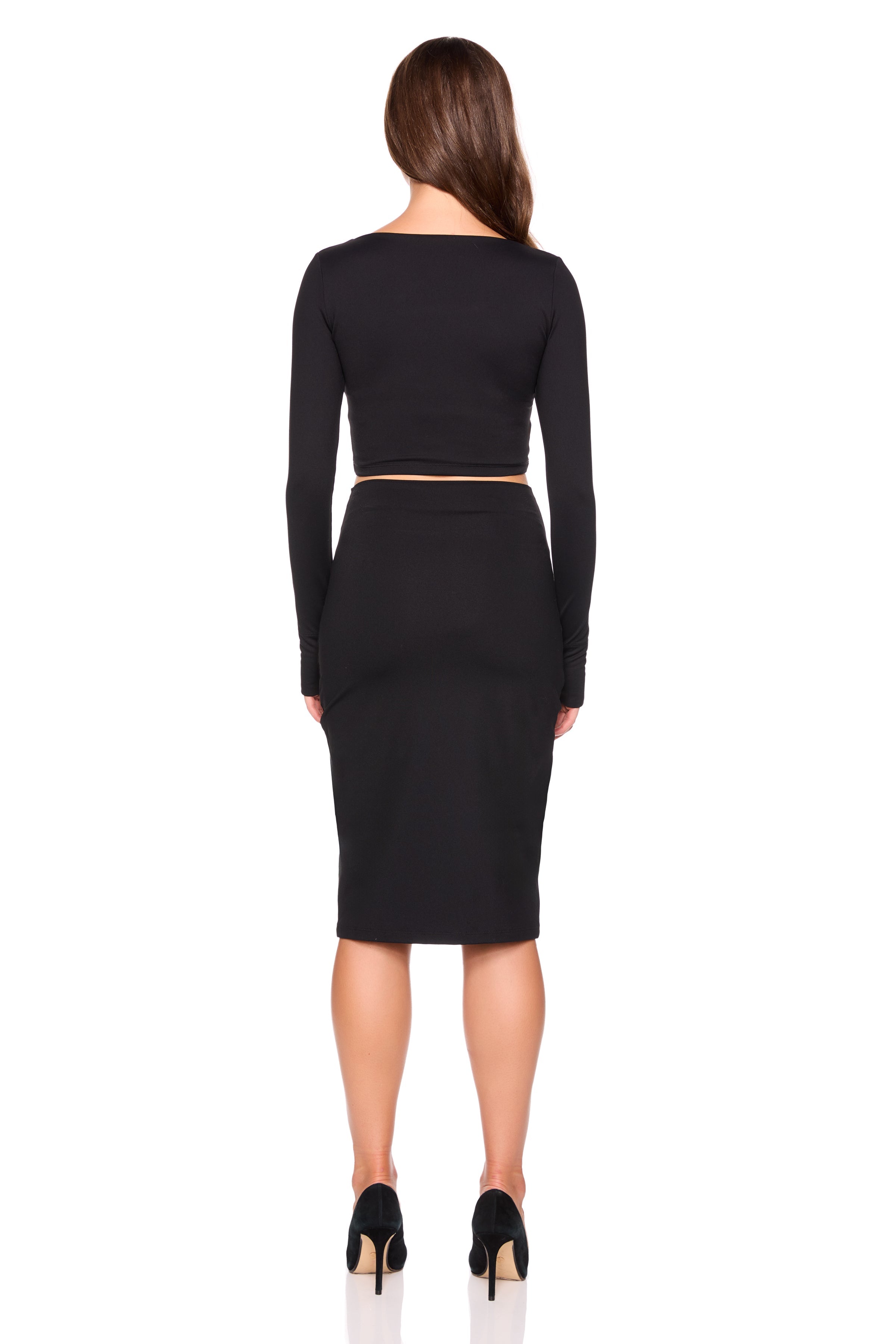 essential slim high waist skirt