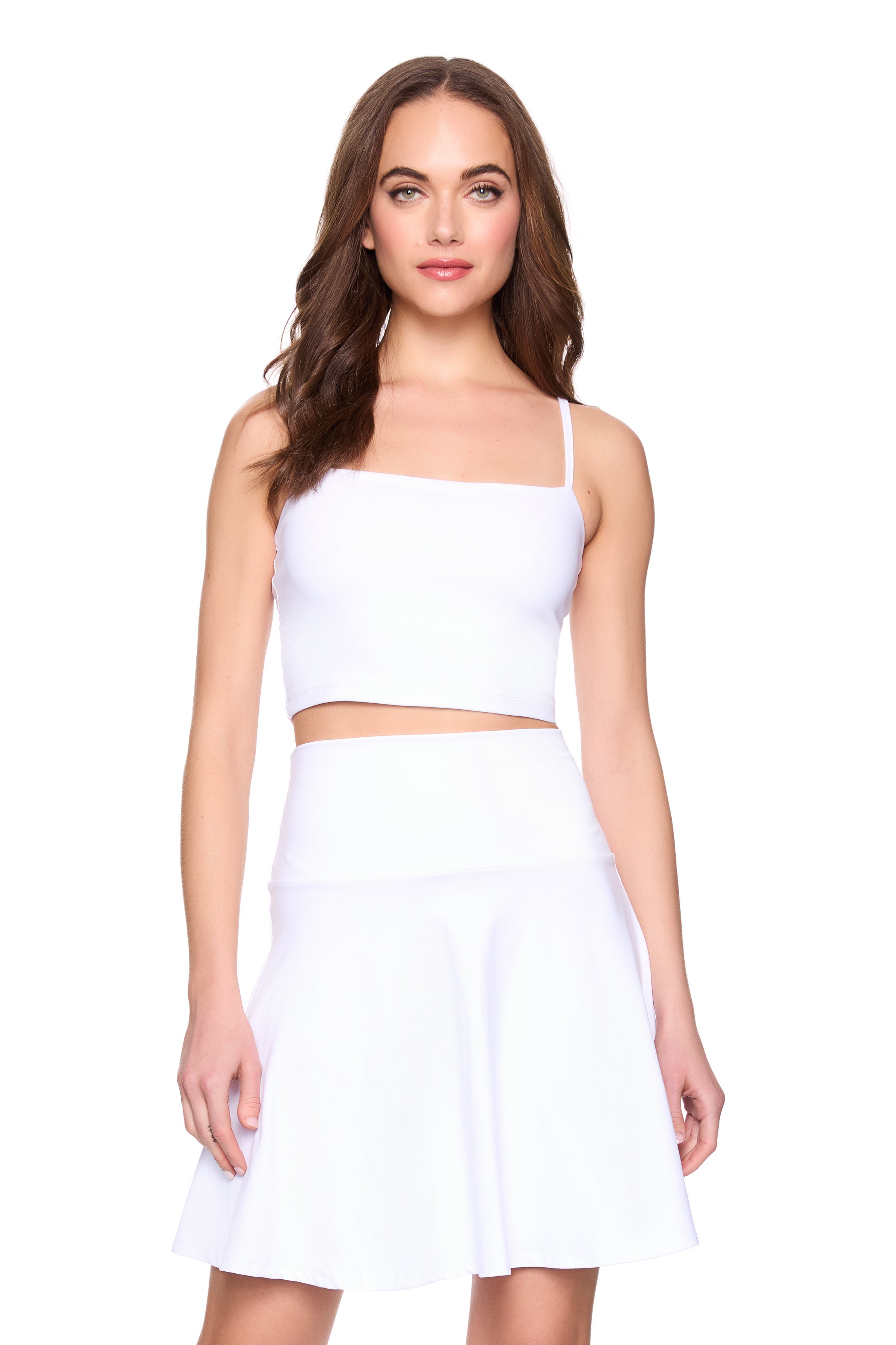 high waist flare skirt