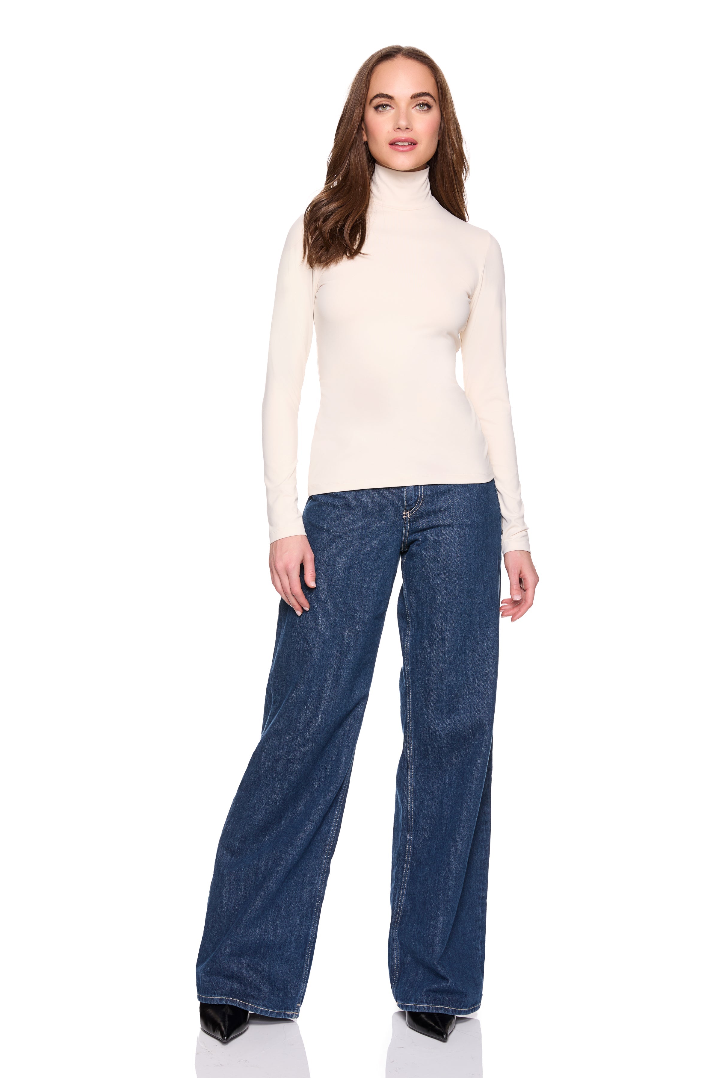 essential long sleeve turtleneck top